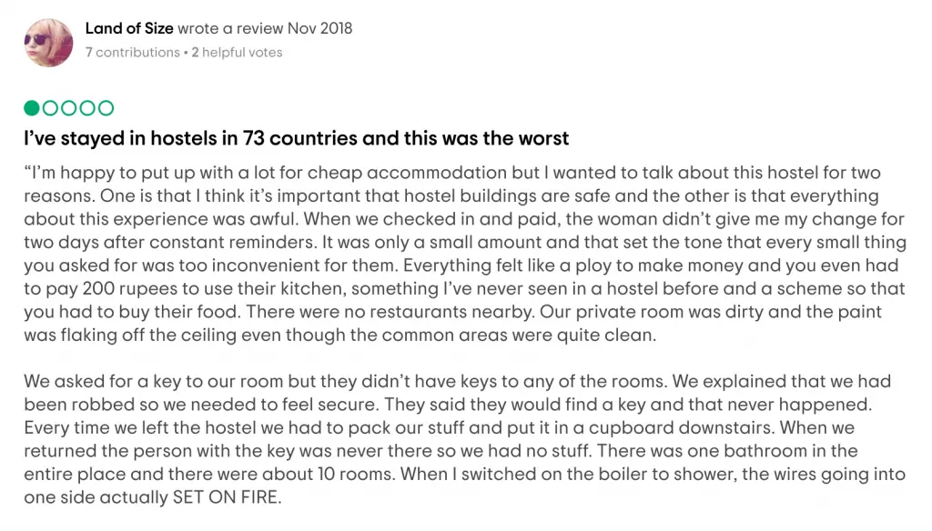 My Tripadvisor Review for Lazy Mozo Backpackers