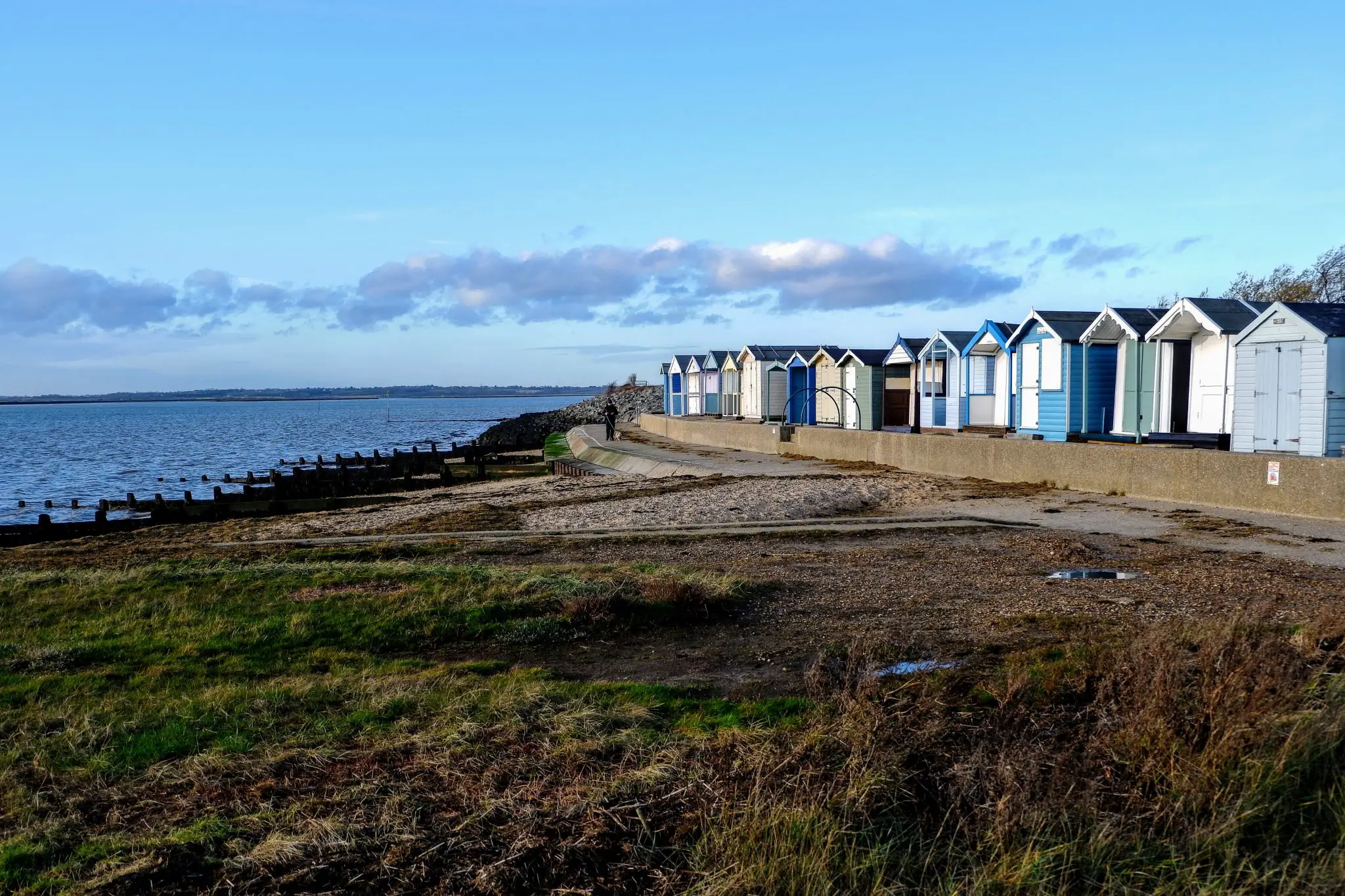 Huts on Brightlingsea Beach, Essex 