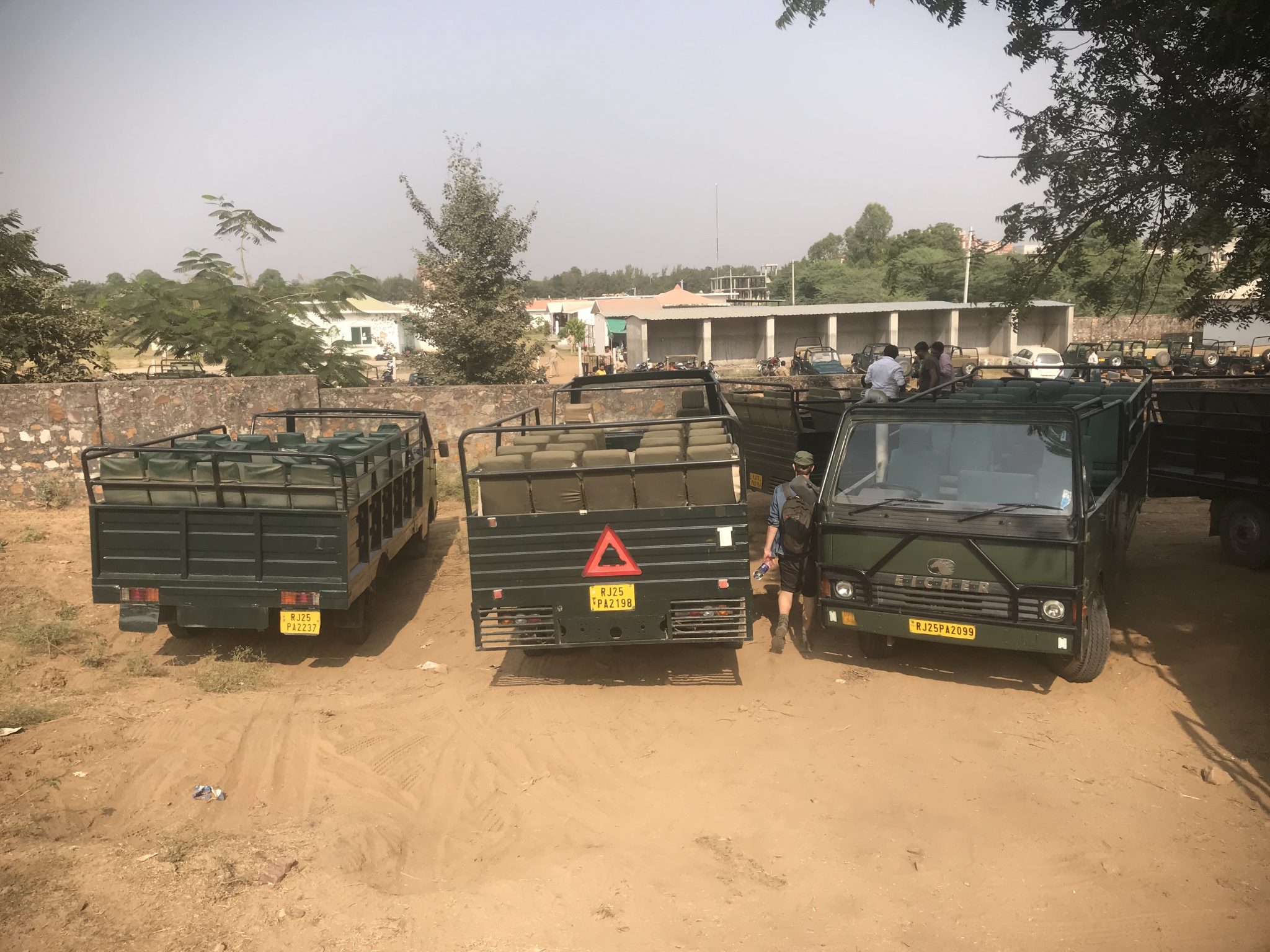 Safari vans, Ranthambore National Park, India