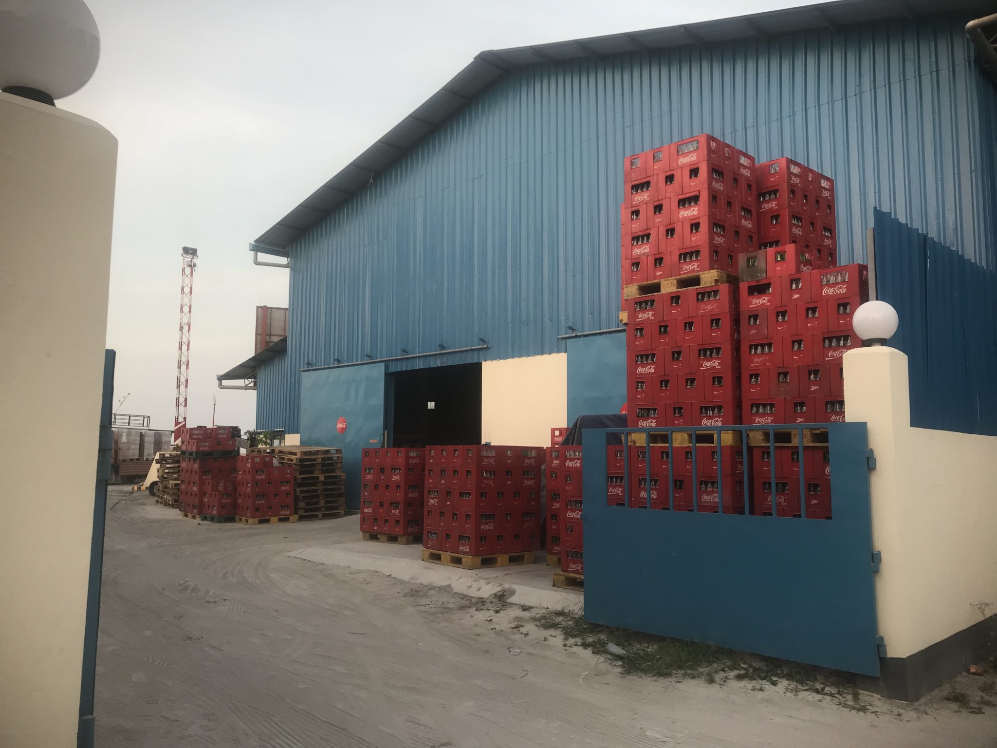 The coke factory on Thulusdhoo Island, Maldives 
