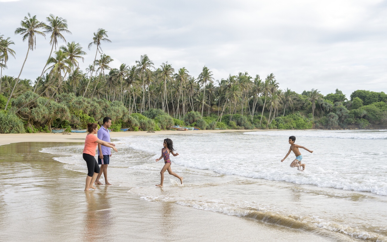 Family in Sri Lanka