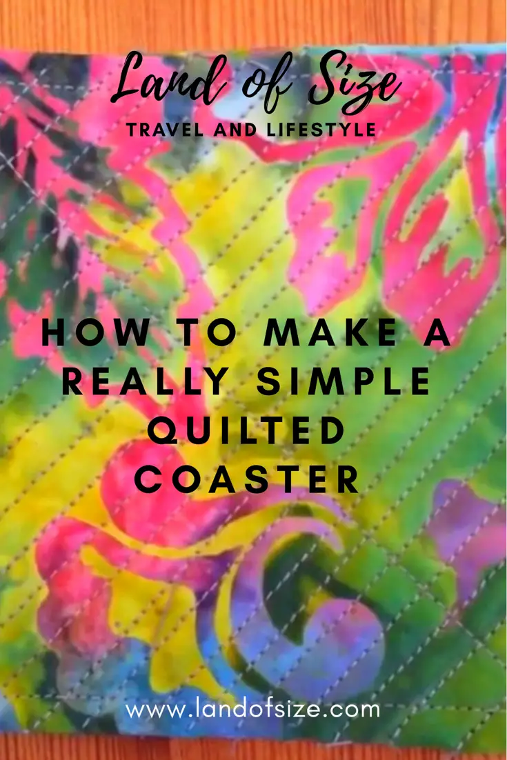 How to sew a quilted coaster