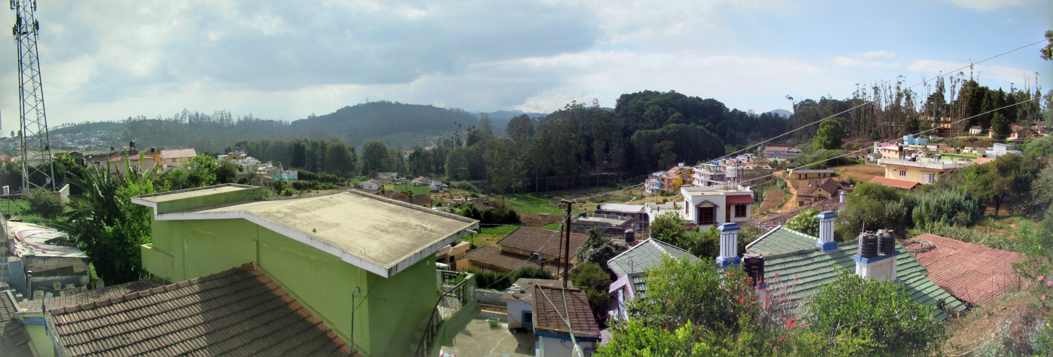 The rooftops of Ooty