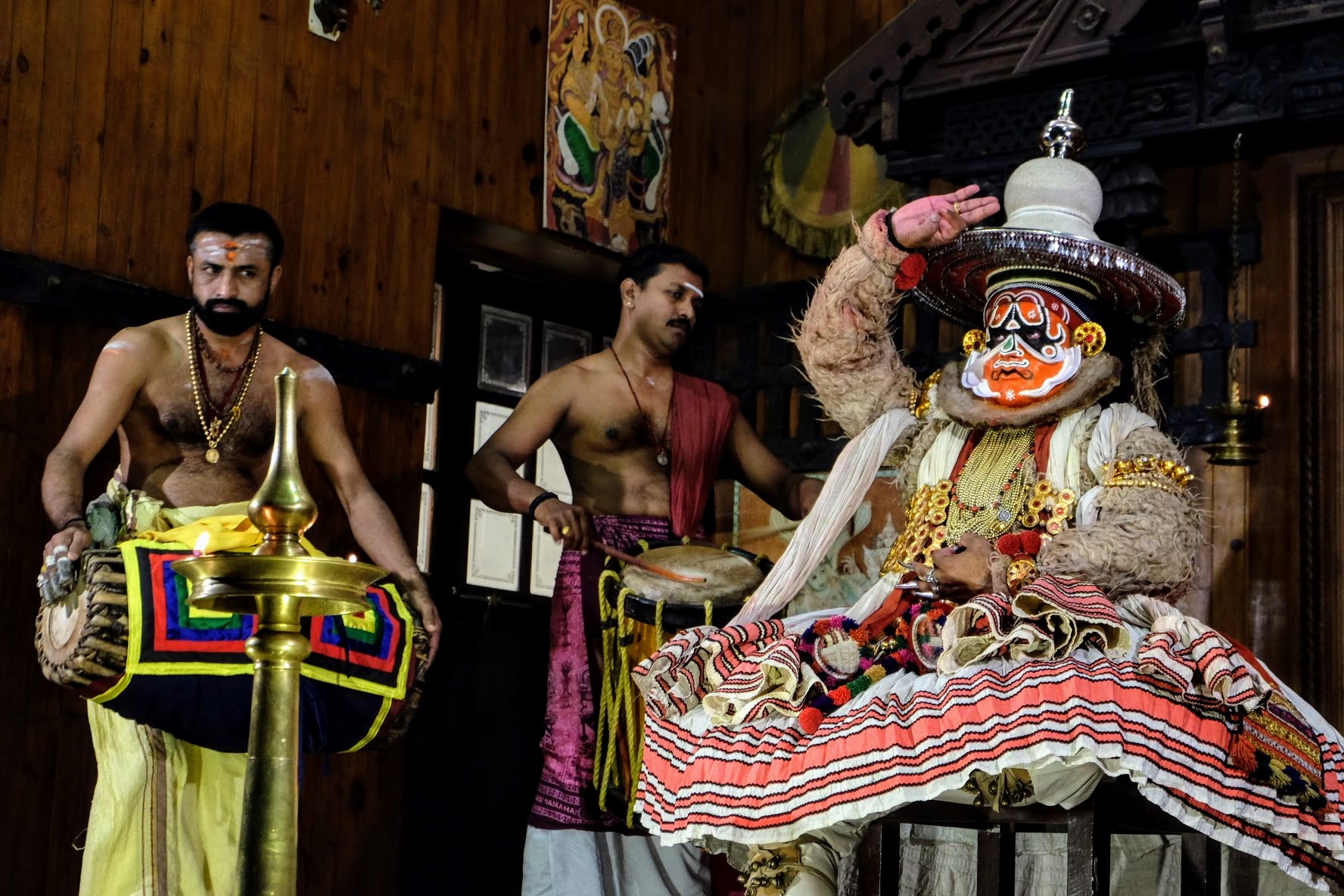 Hanuman at the Kathakali Centre in Fort Kochi