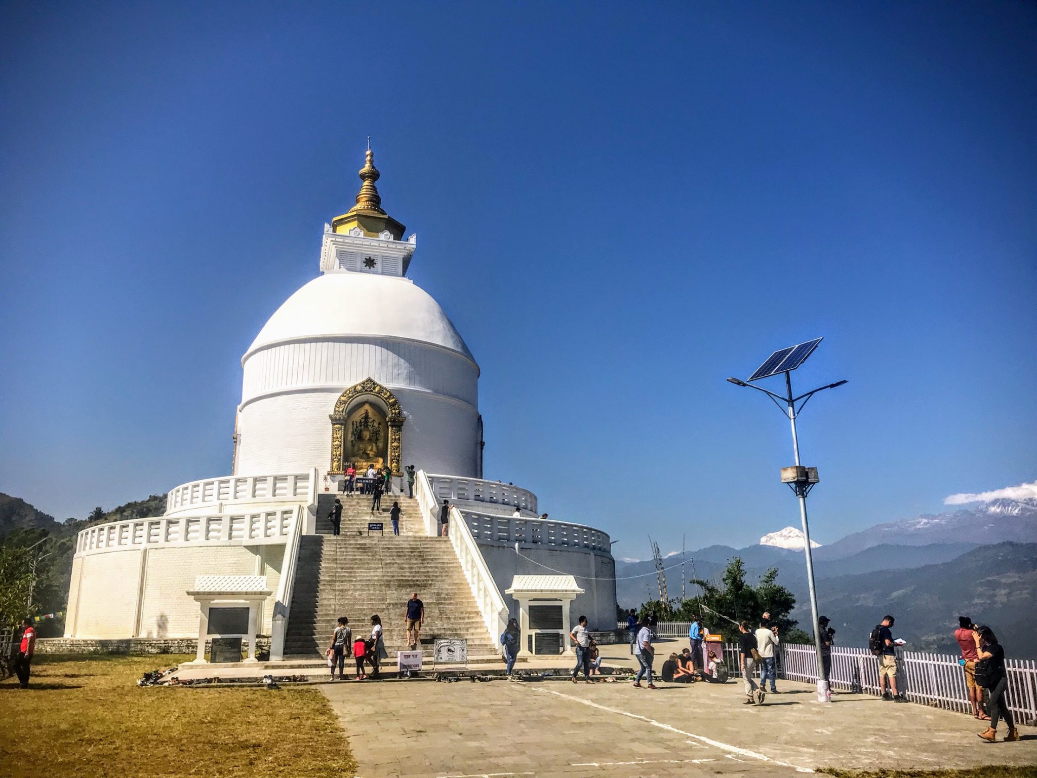 World Peace Pagoda in Pokhara, Nepal