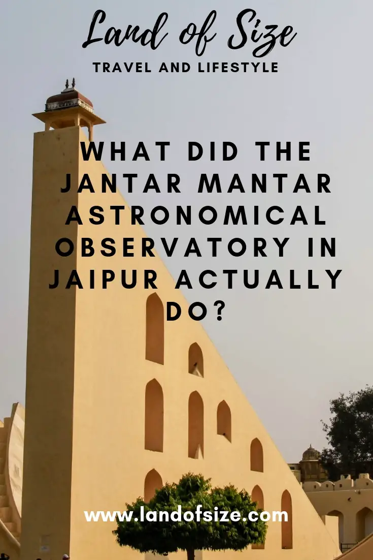 What did the Jantar Mantar astronomical observatory instruments in Jaipur actually do?