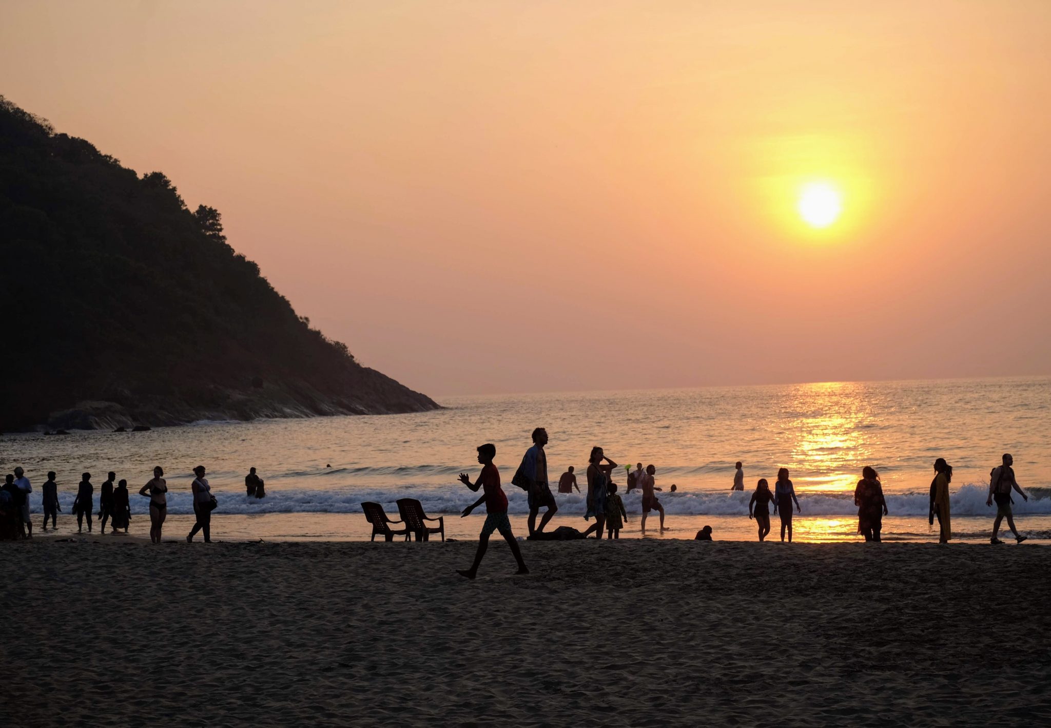 Sunset on Kudle Beach, Gokarna, South India