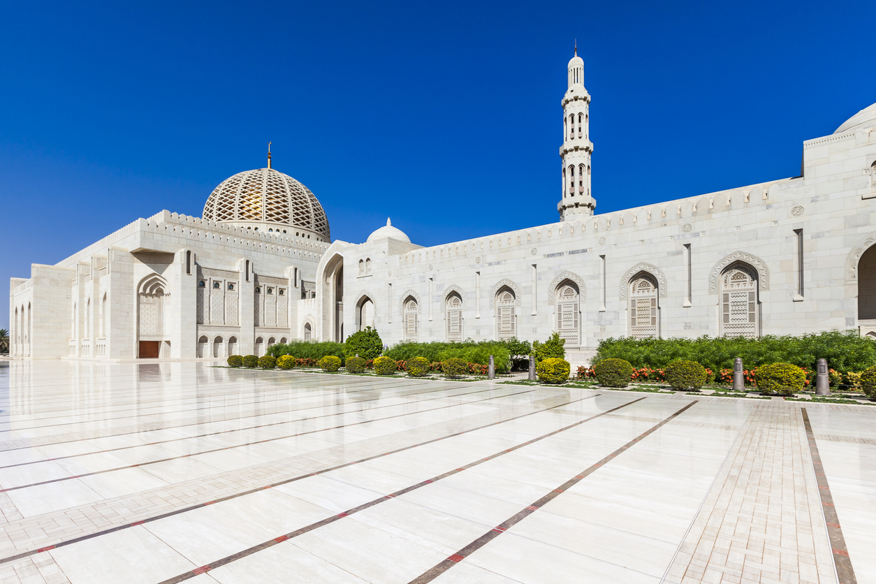 Sultan Qaboos Grand Mosque in Muscat, Oman