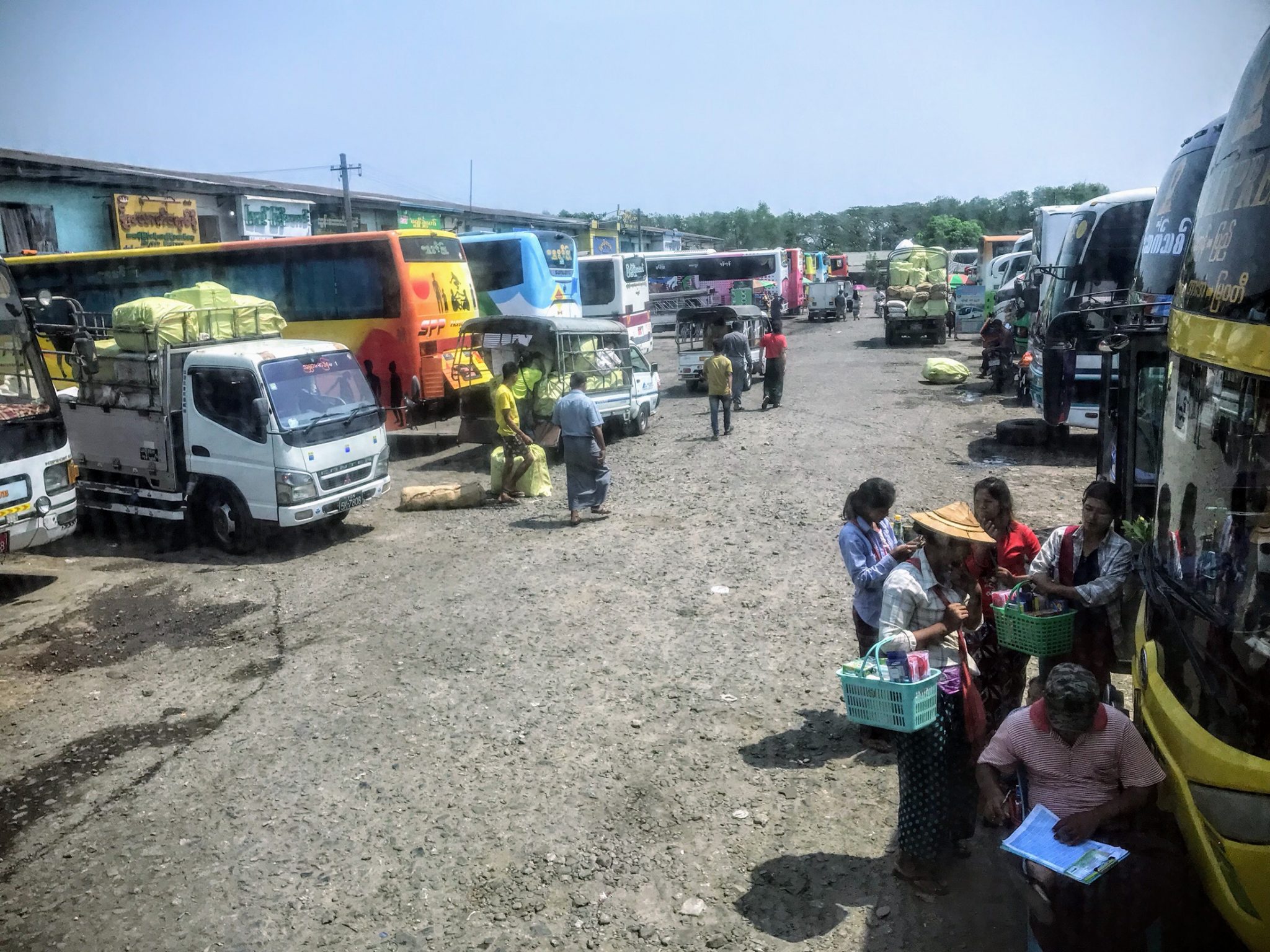 Aung Mingalar highway bus station, Yangon, Myanmar 