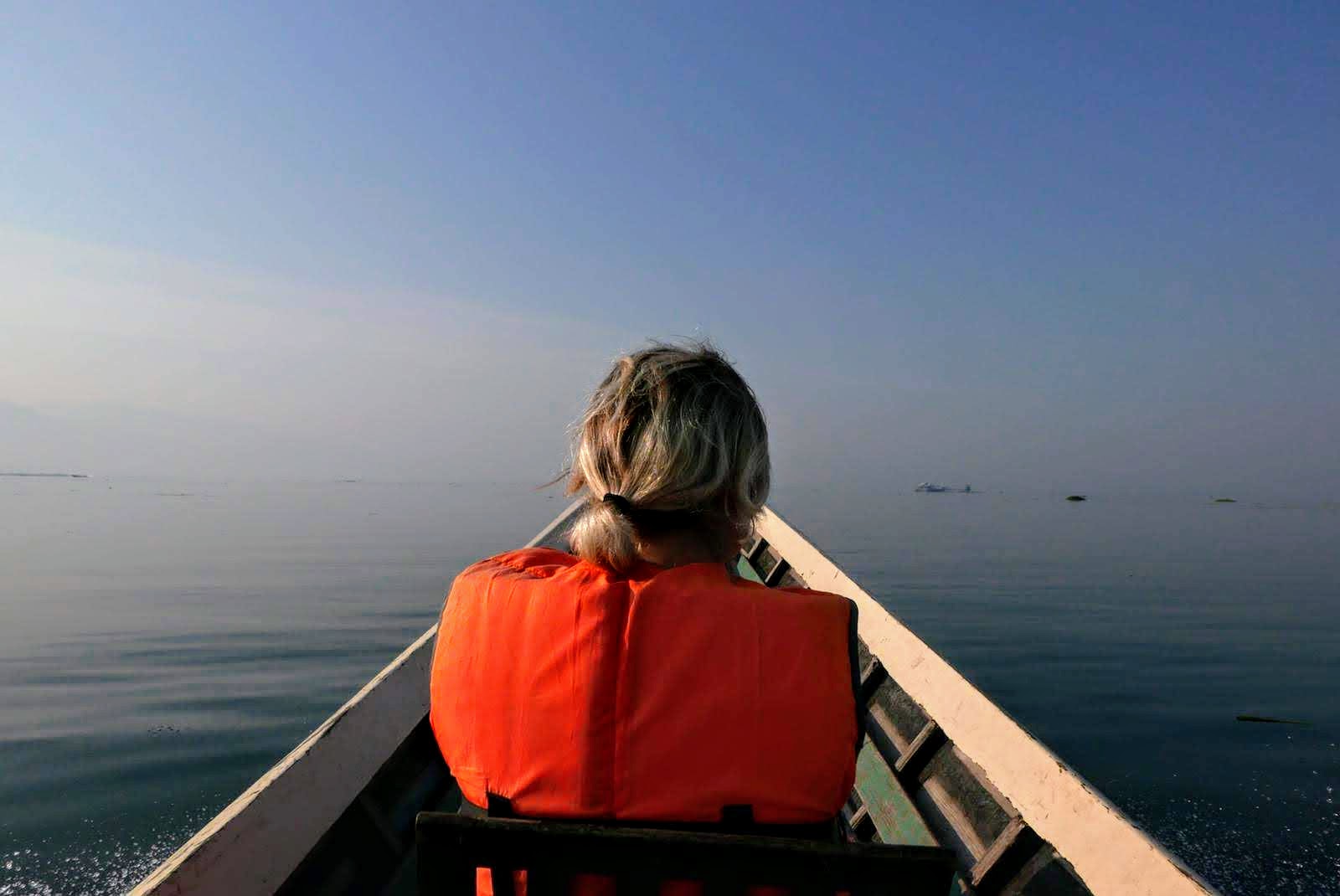 Early morning boat on Inle Lake, Myanmar