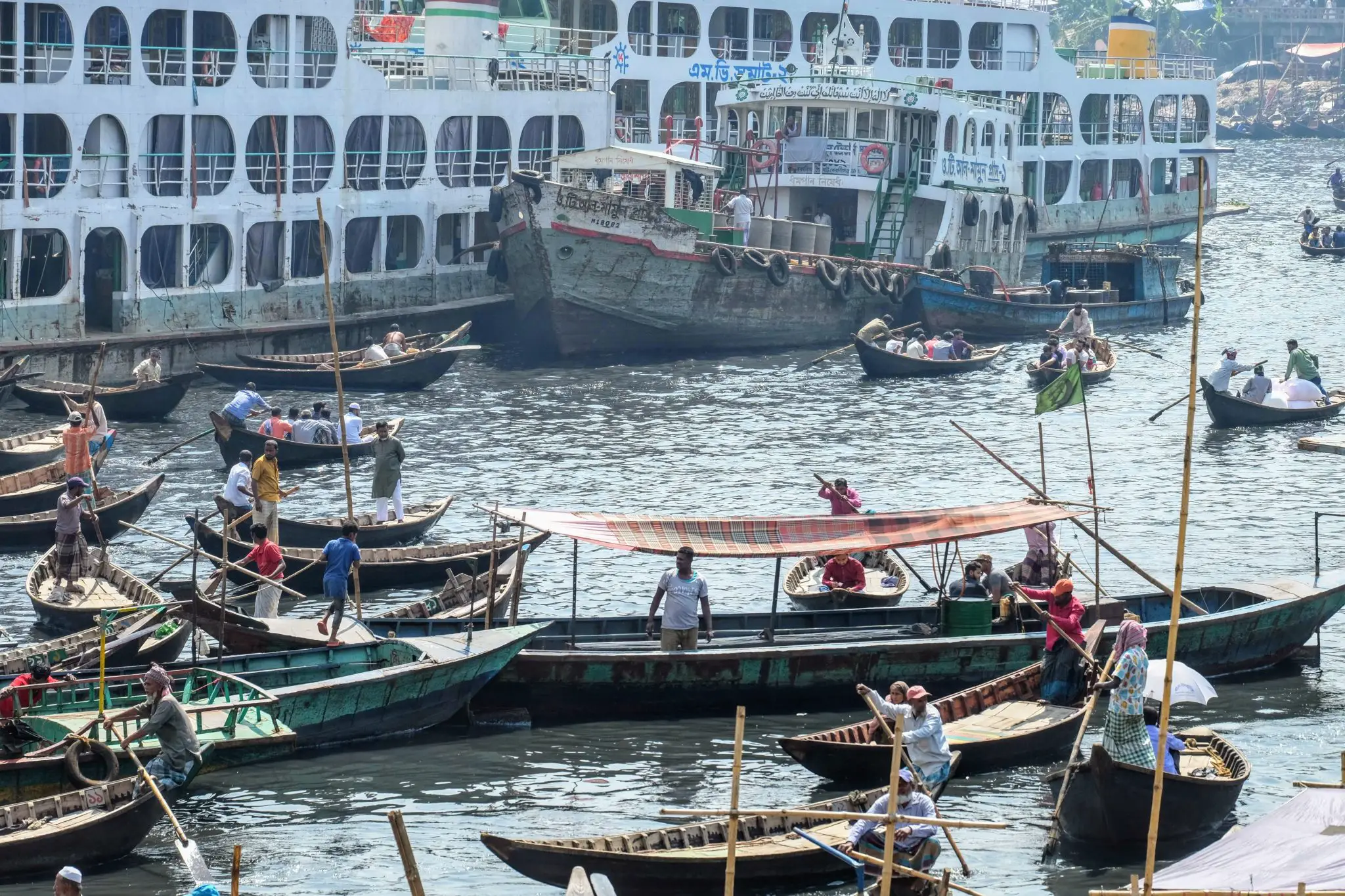 Dhaka old town river port, Bangladesh