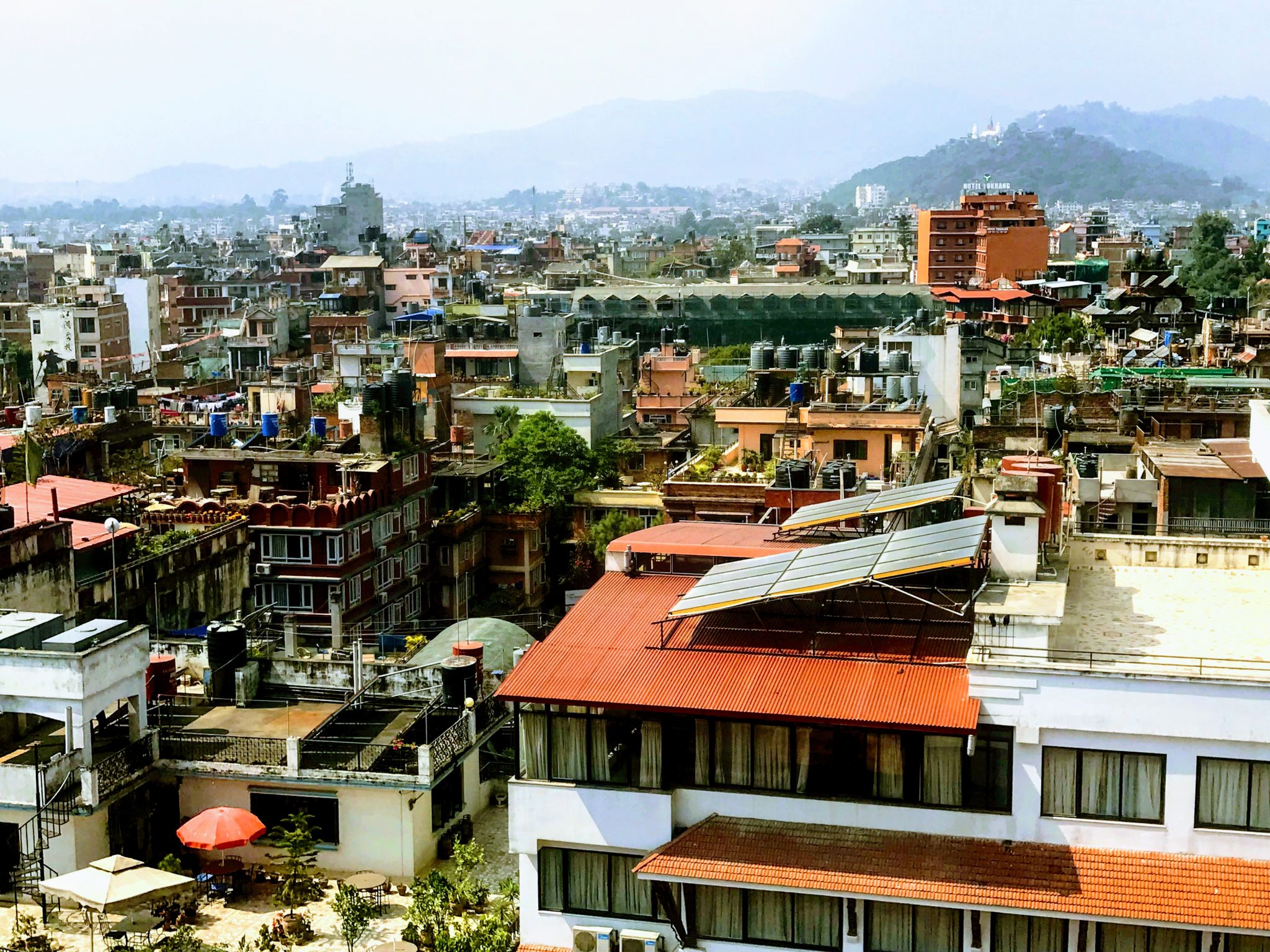 The rooftops of Thamel, Kathmandu, Nepal