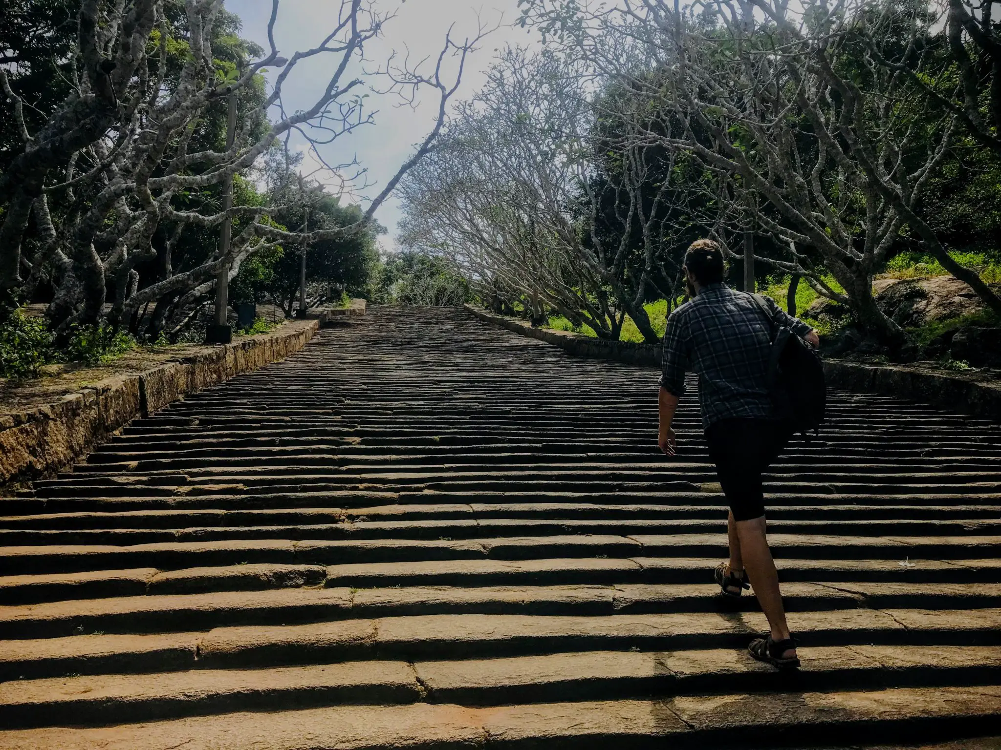 Steps to Mihintale, Sri Lanka