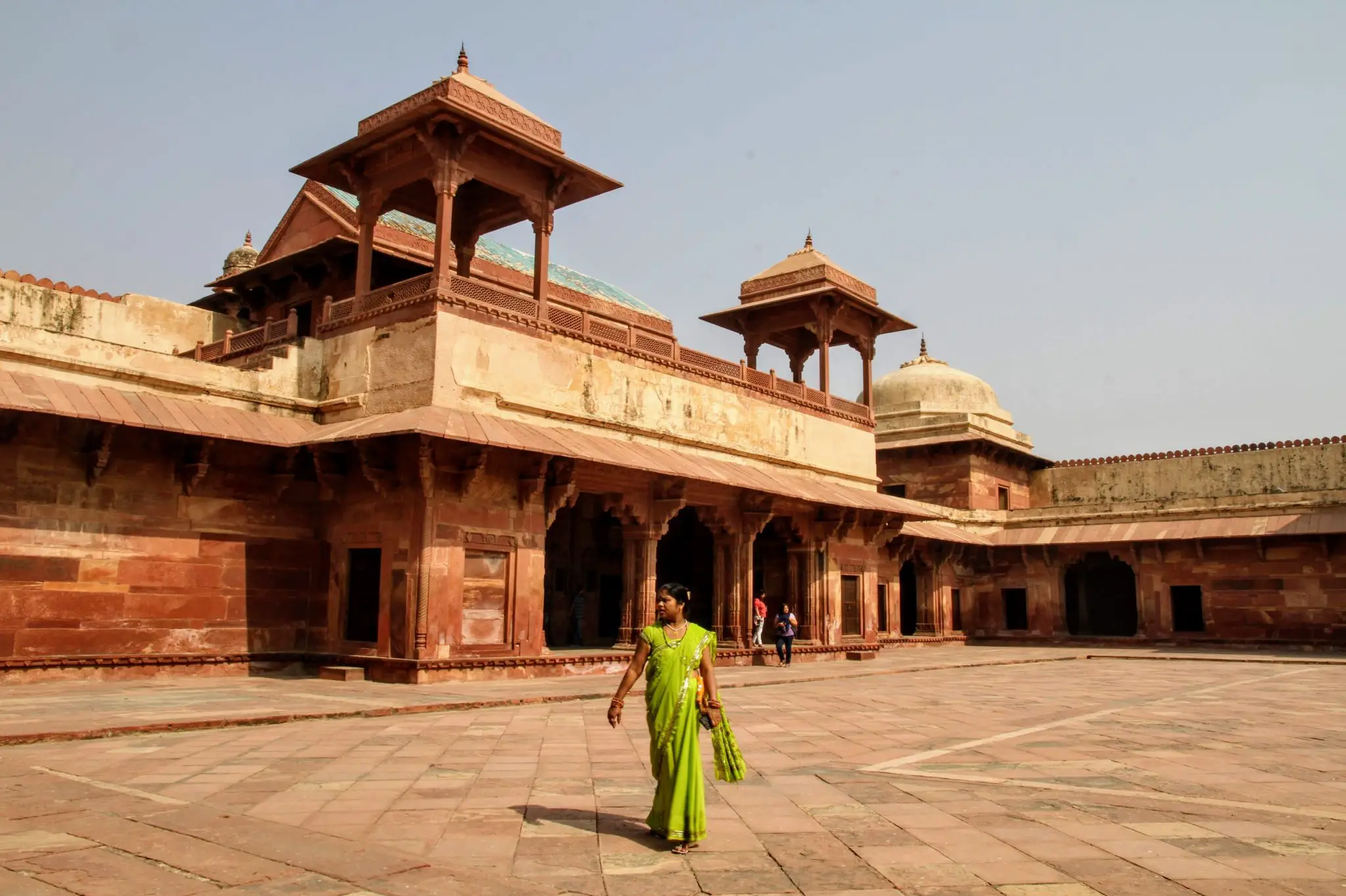 Courtyard in Fatehpur Sikri, North India