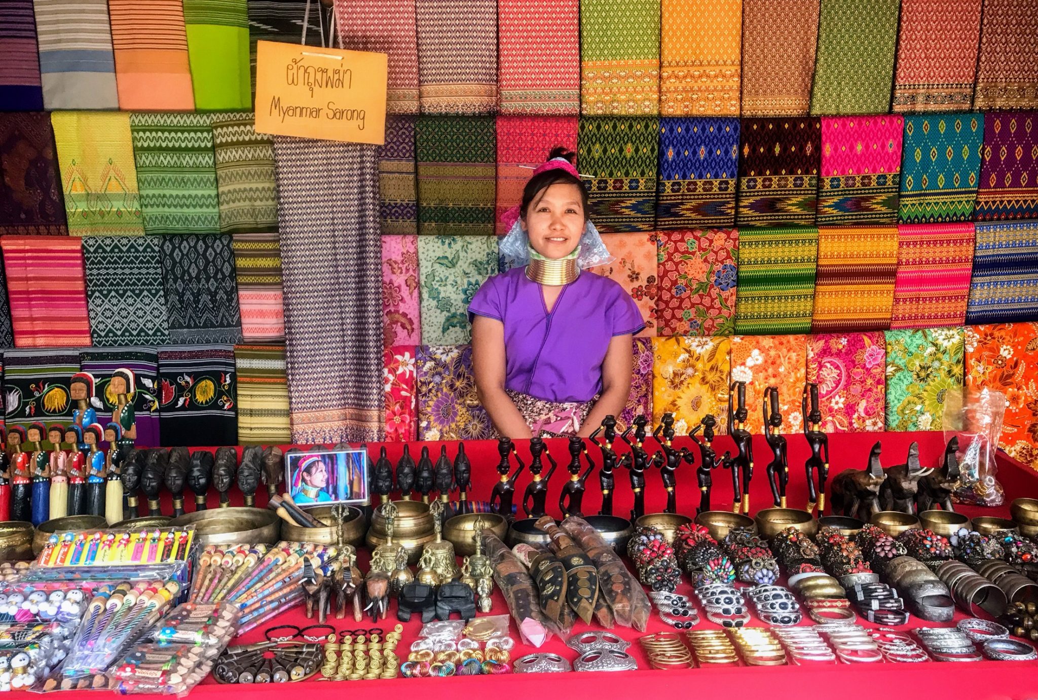 Kayan woman in Mae Hong Son, Thailand