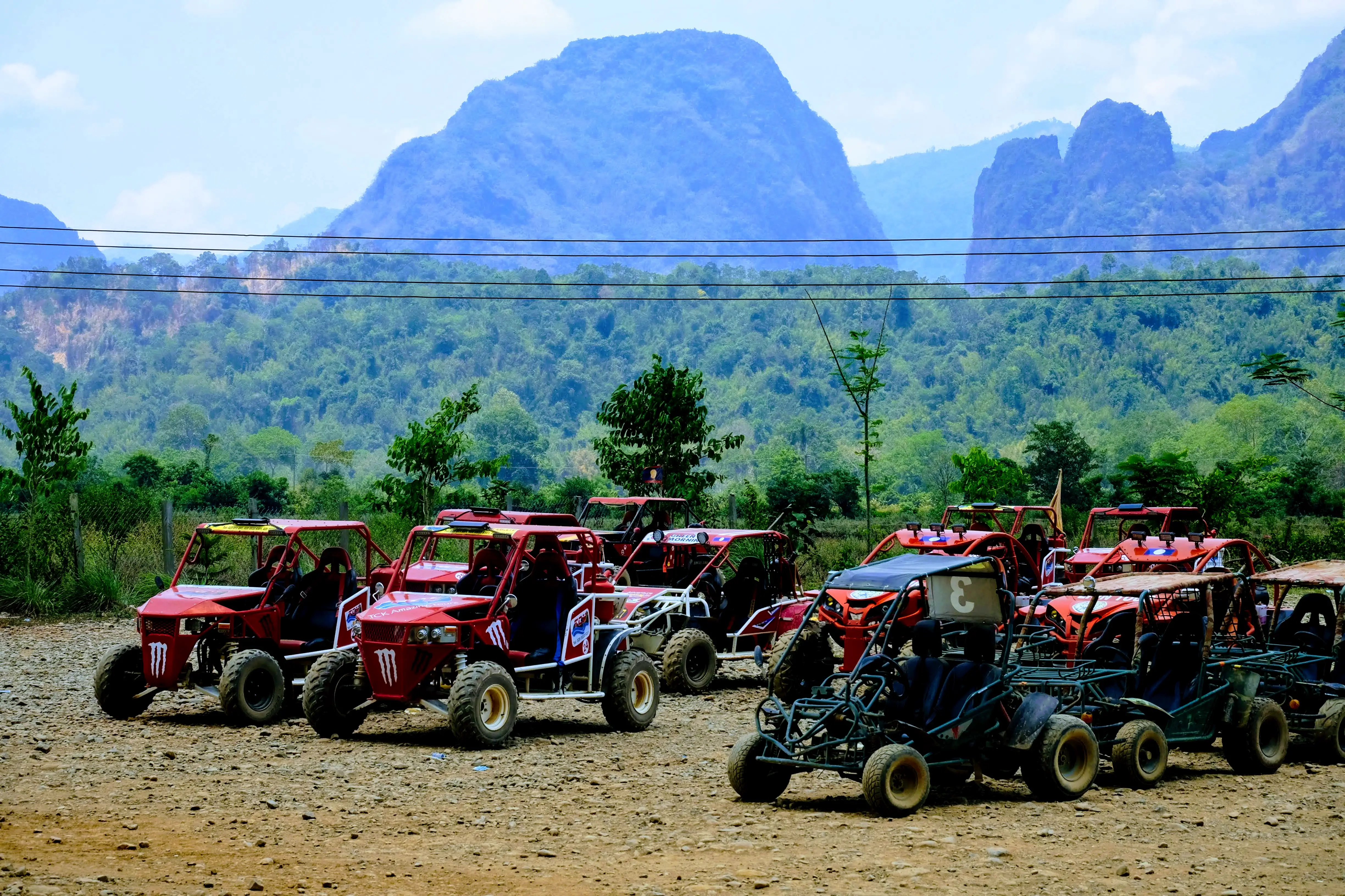 ATVs in Vang Vieng, Laos