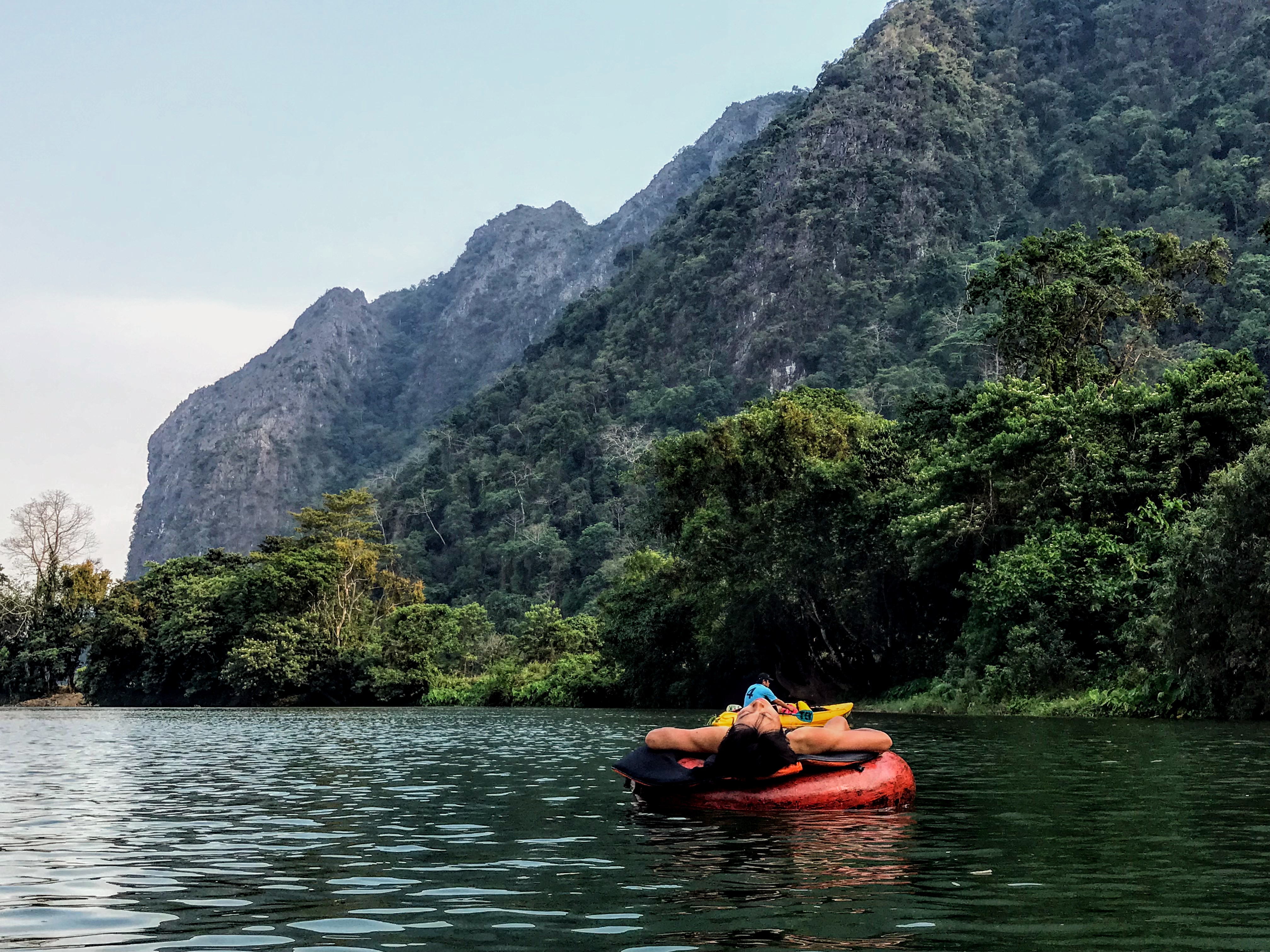 Tubing in Vang Vieng, Laos