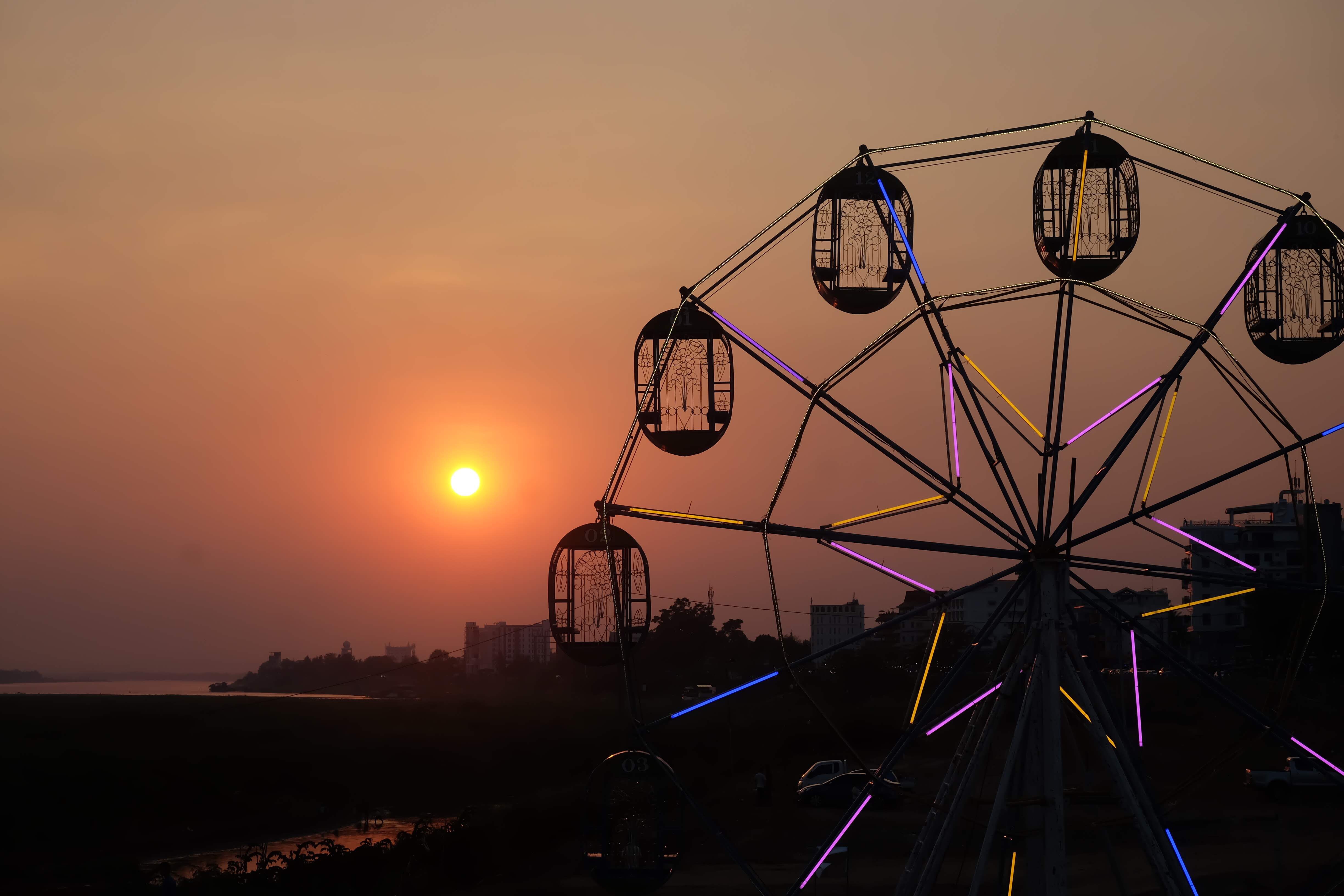 Ferris wheel in Vientiane, Laos