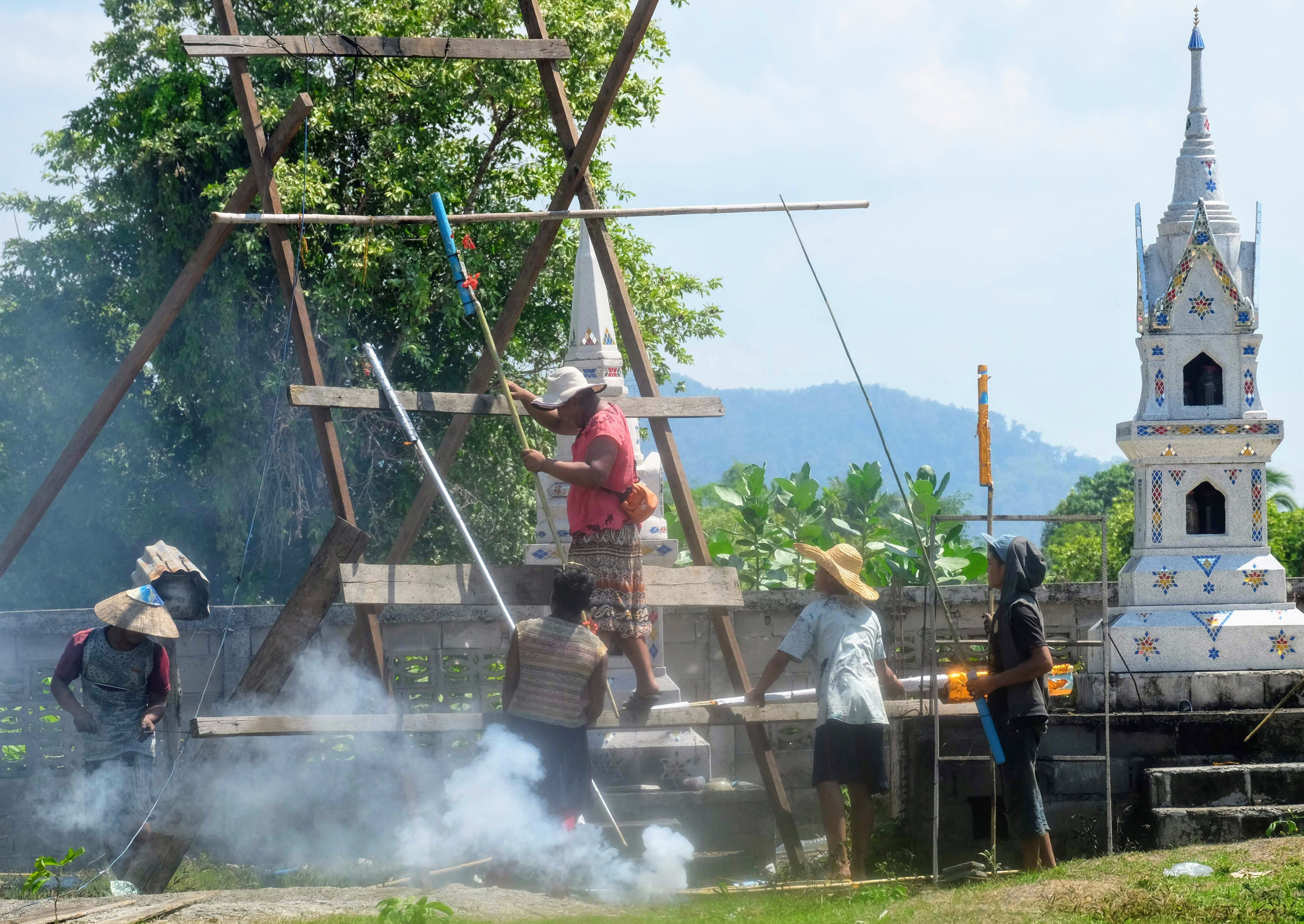 What happens during the Rocket Festival in Laos at the 4000 islands?