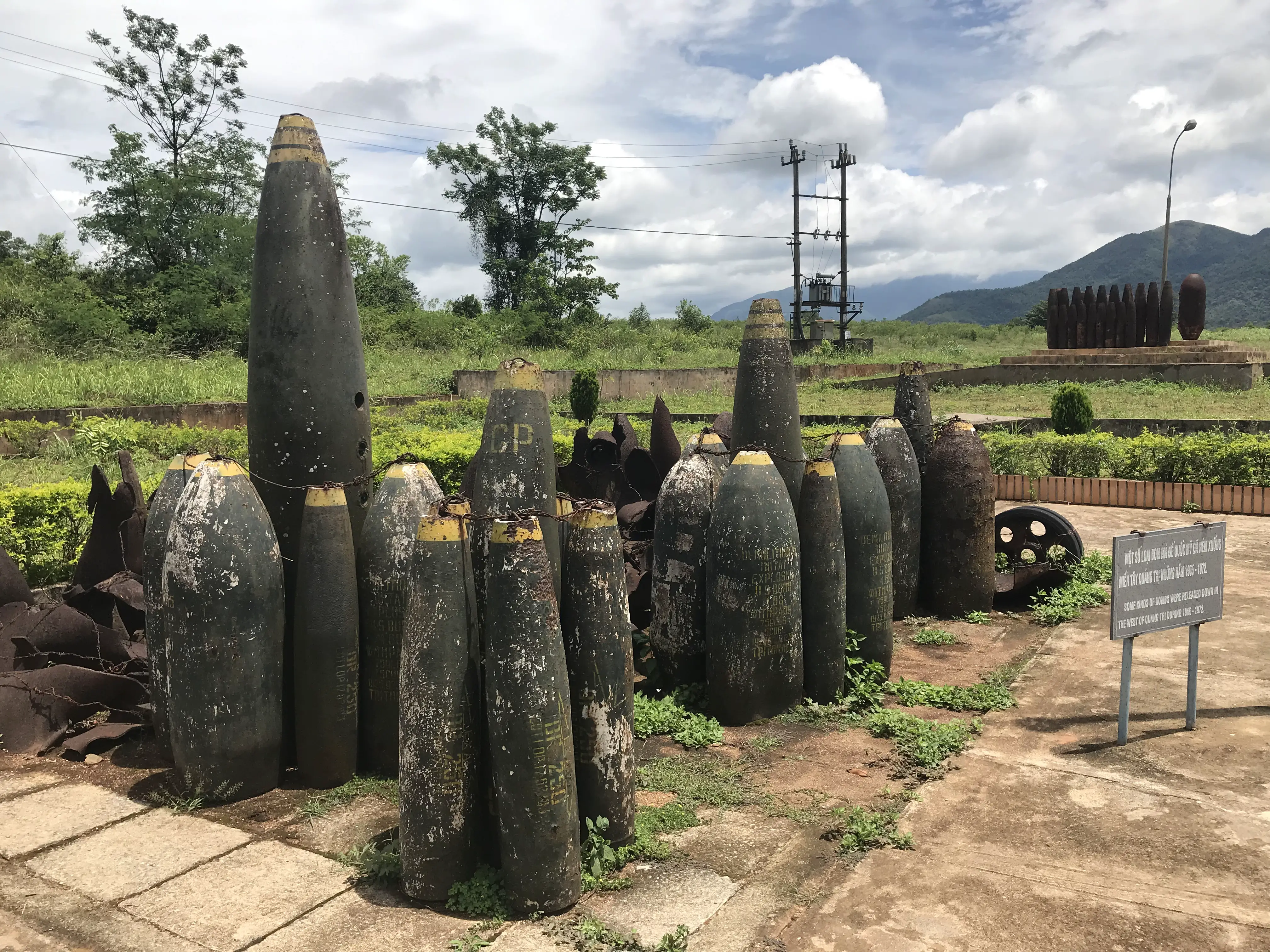 Khe Sanh Combat Base bomb shells, Vietnam
