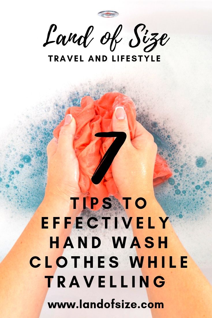 How to hand wash clothes effectively while travelling to save money