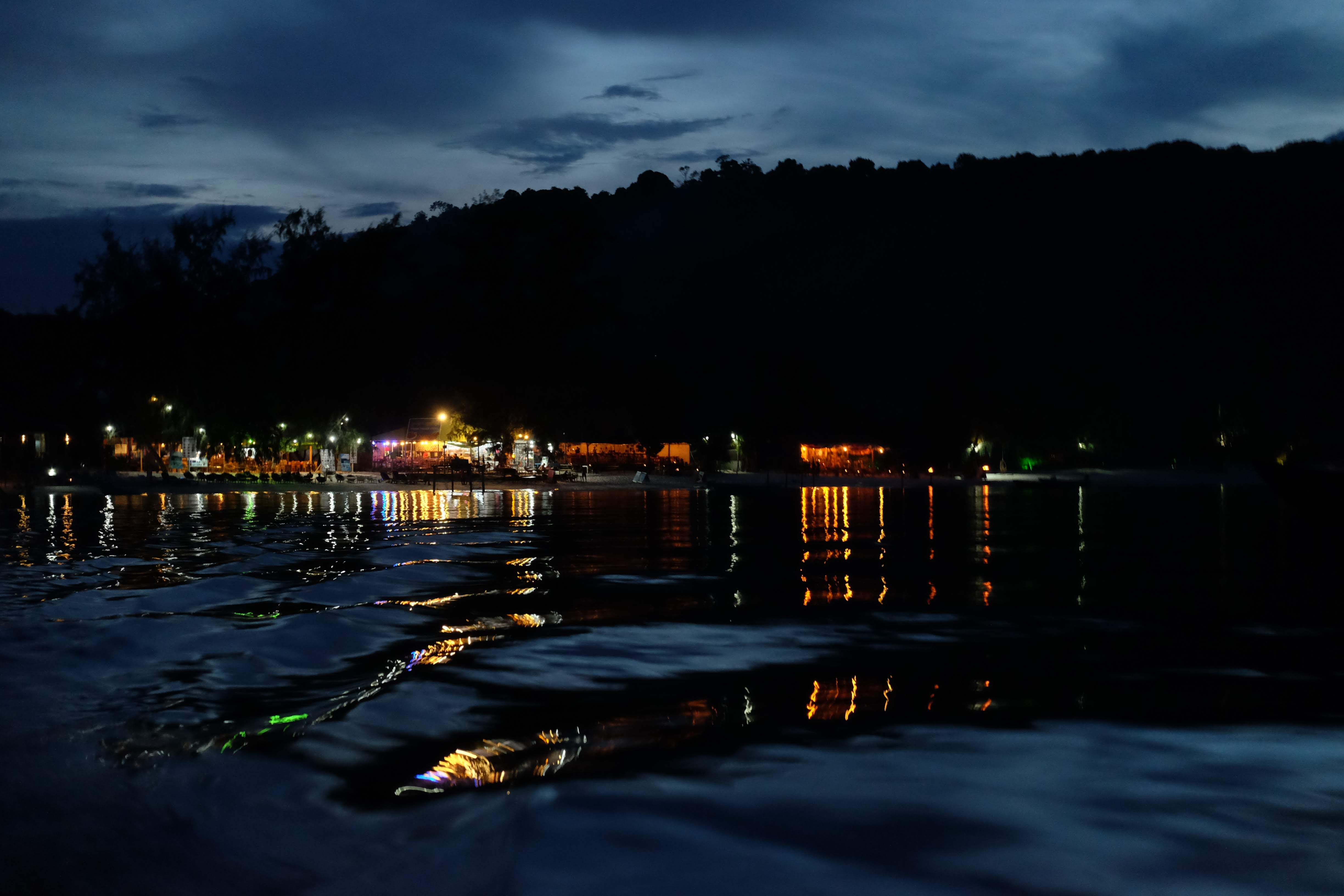 Saracen Beach at night, Koh Rong Samloem, Cambodia 