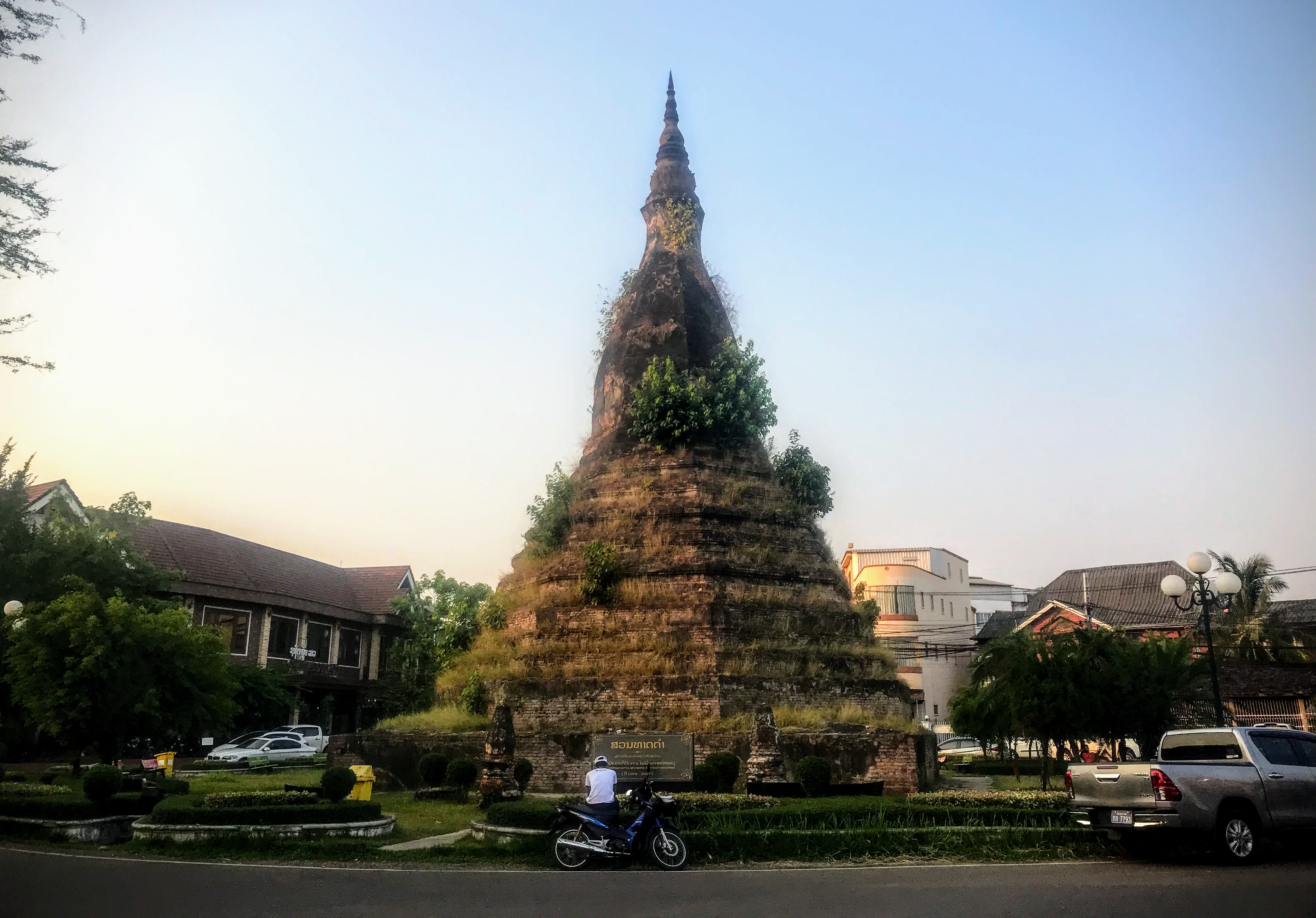 That Dam, Black Stupa, Vientiane, Laos