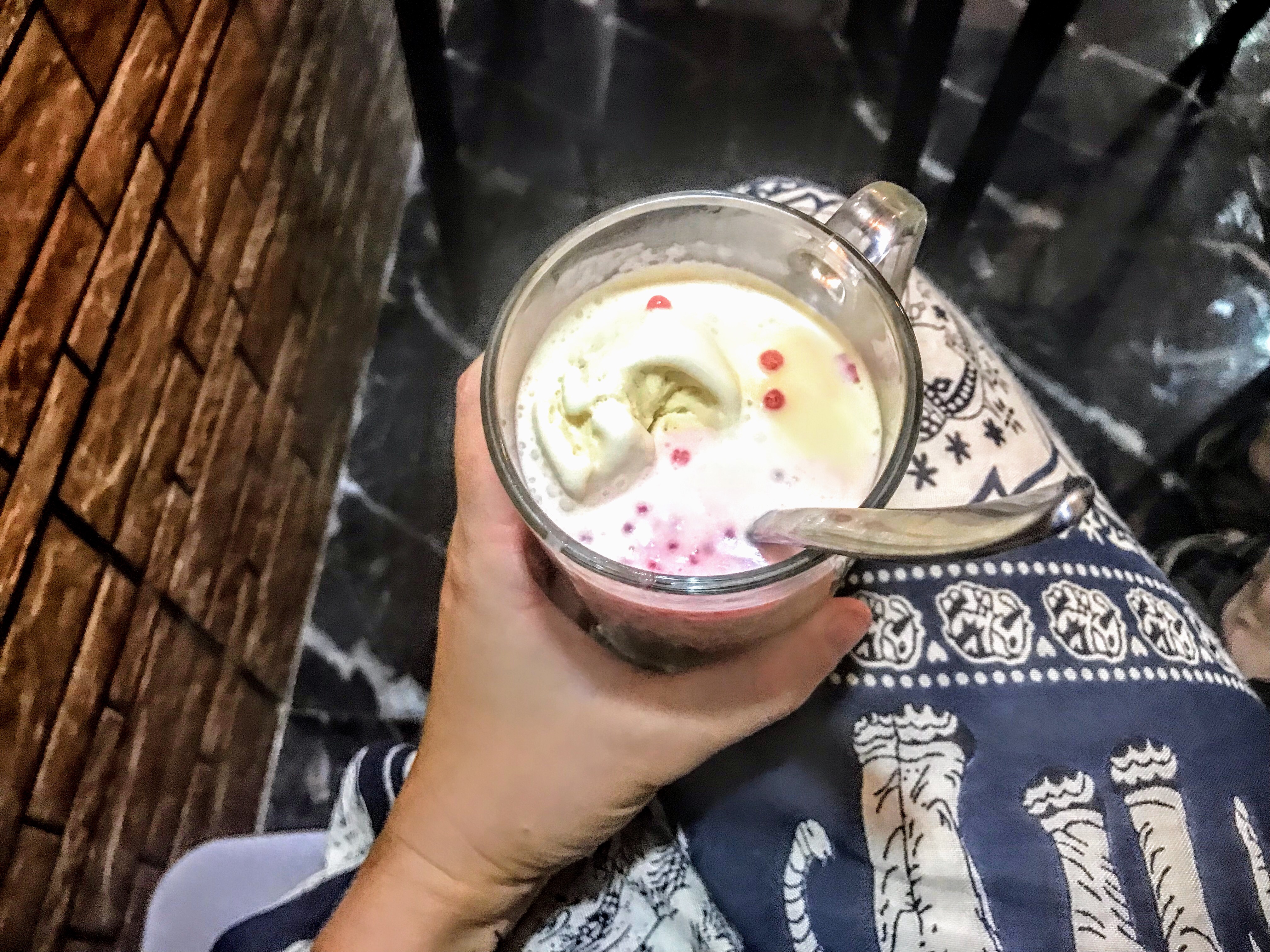 Drinking falooda, Yangon, Myanmar 