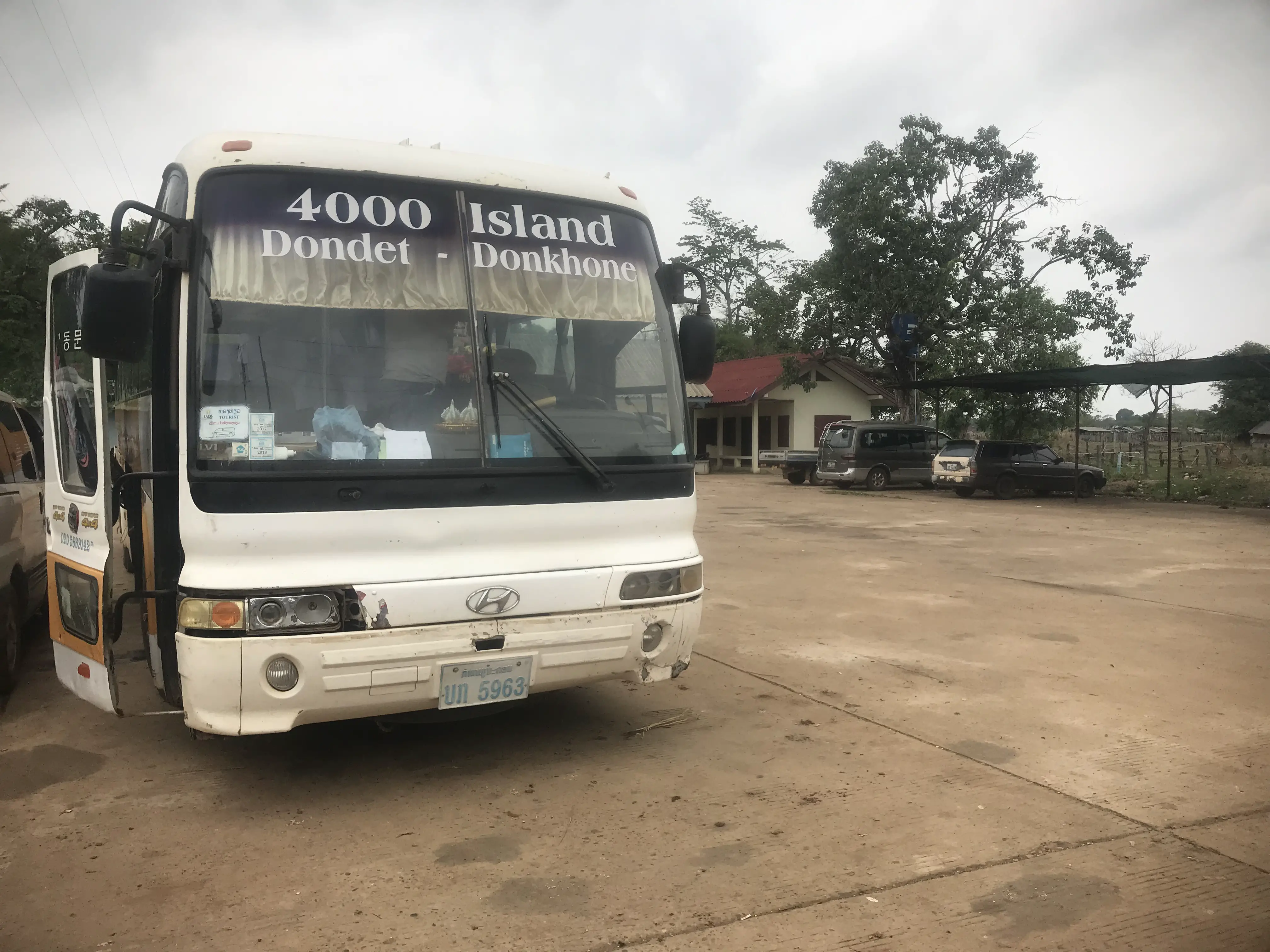 Don Det tourist bus, Laos 
