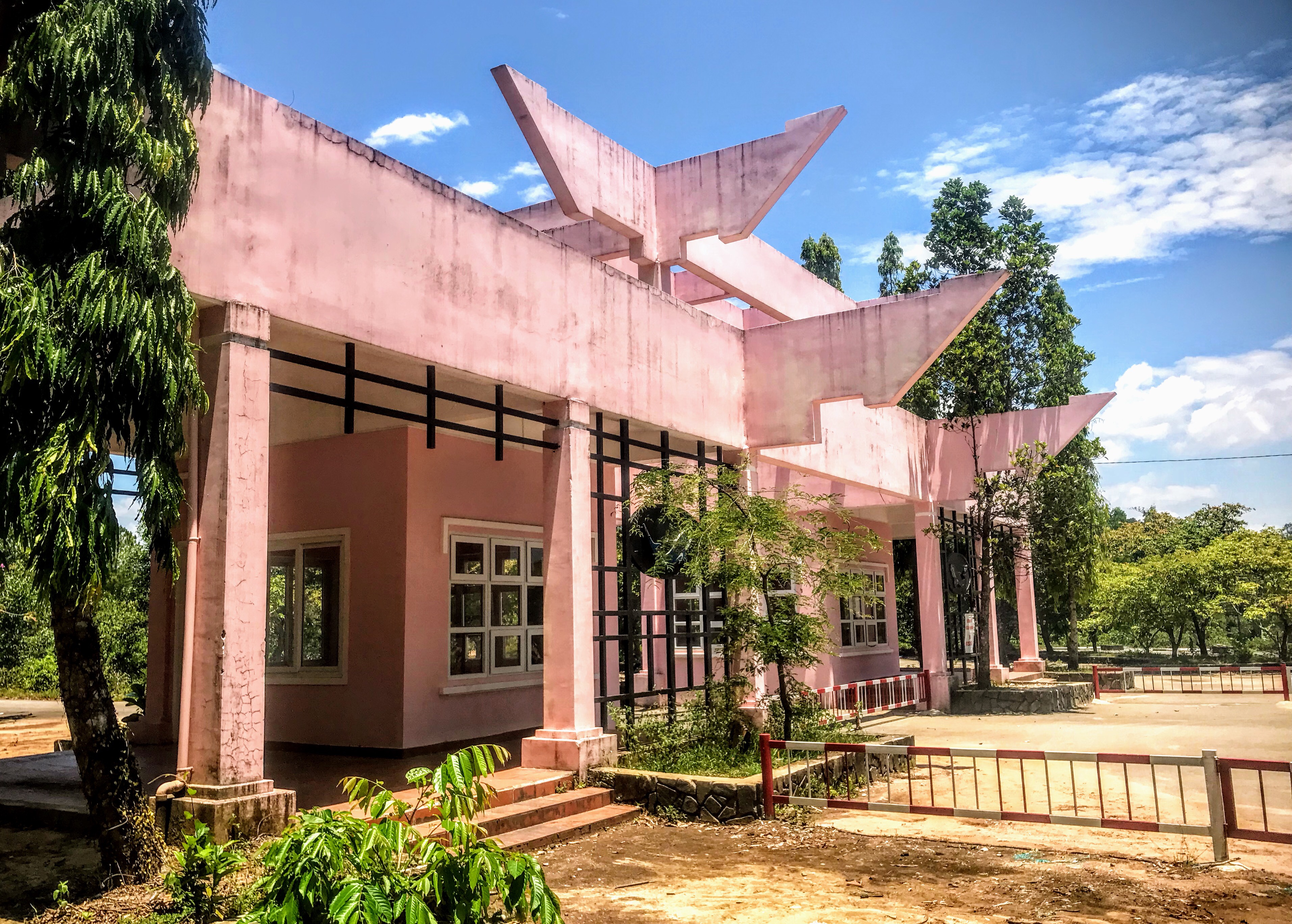 Entrance at Hue’s abandoned water park of Thuy Tien, Vietnam 