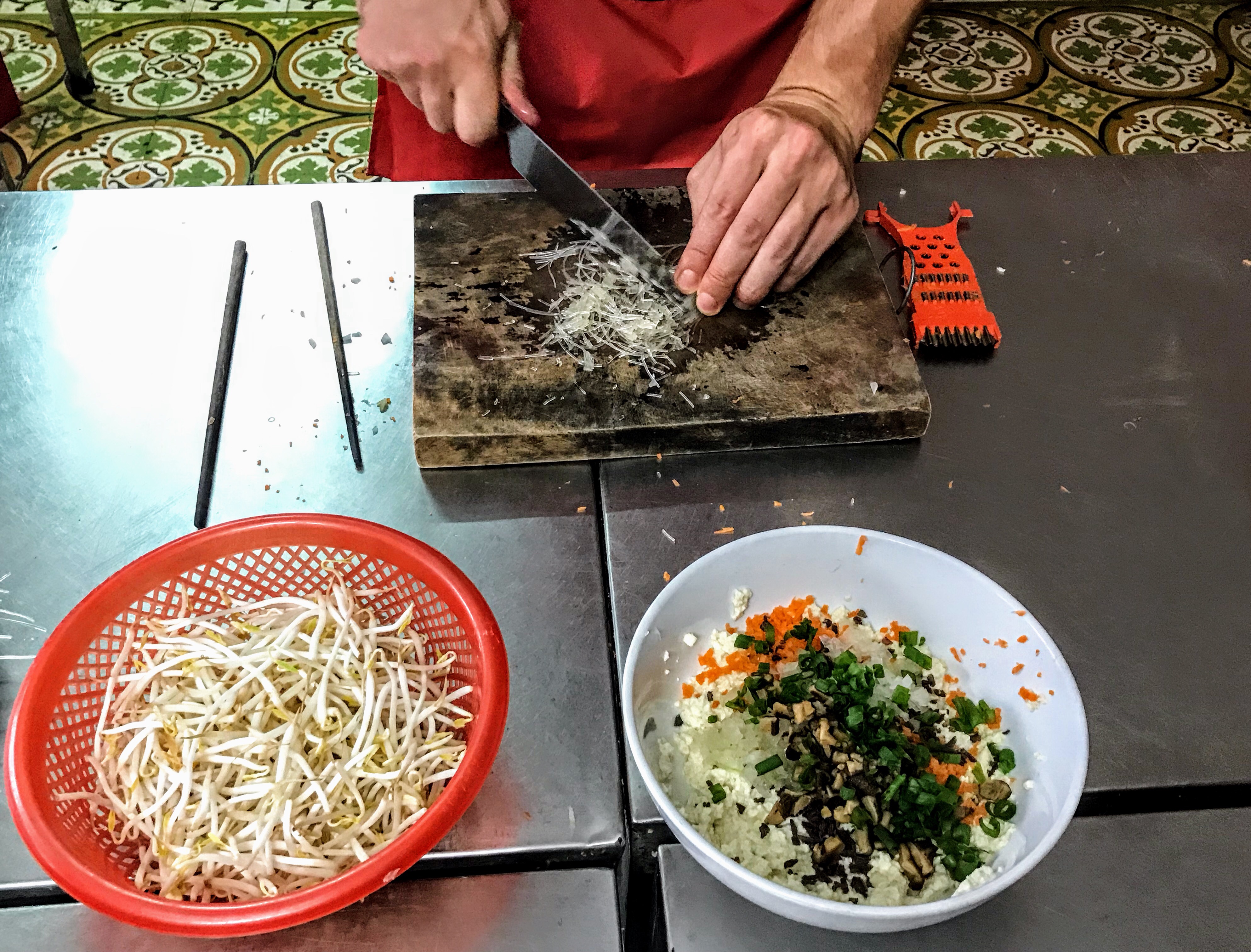 Making tofu balls, Hanoi, Vietnam 