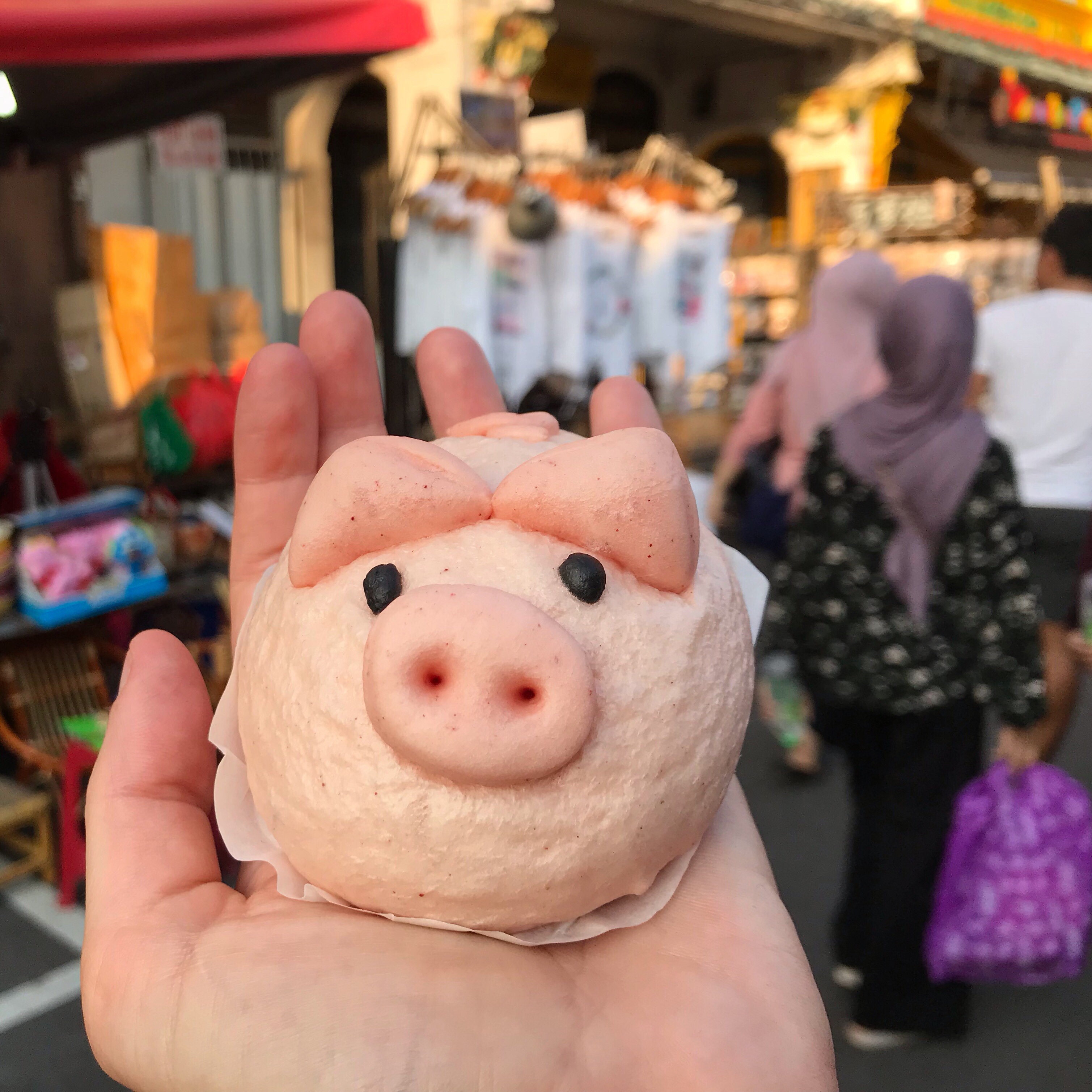 Pig steamed bun, Jonker Street, Melaka, Malaysia