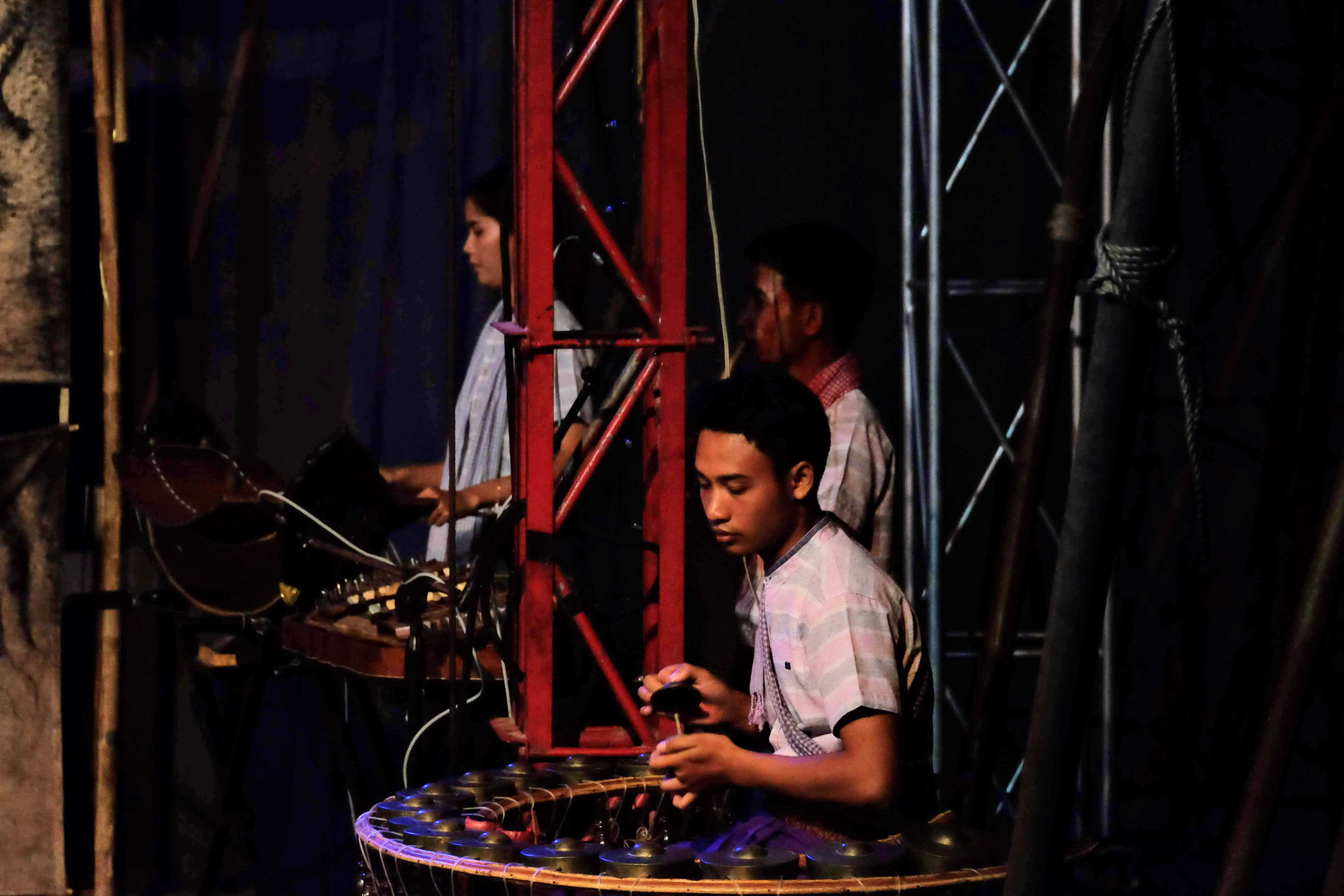 Musicians at Phare Circus, Battambang, Cambodia