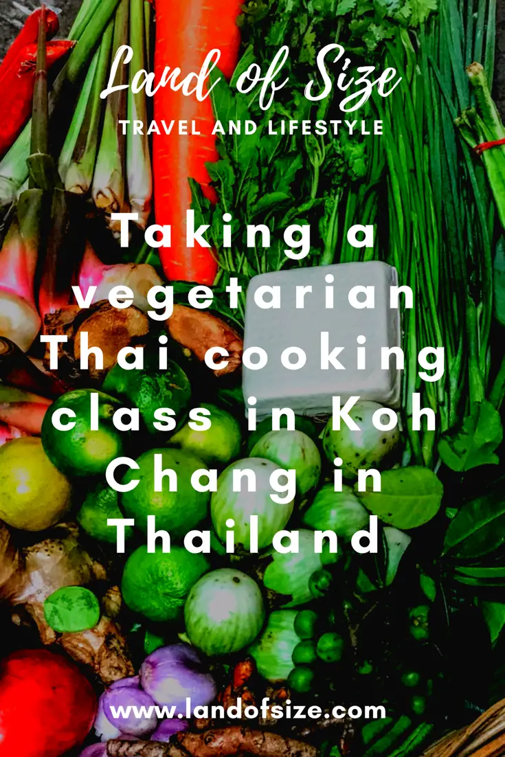 Taking a vegetarian Thai cooking class in Koh Chang in Thailand