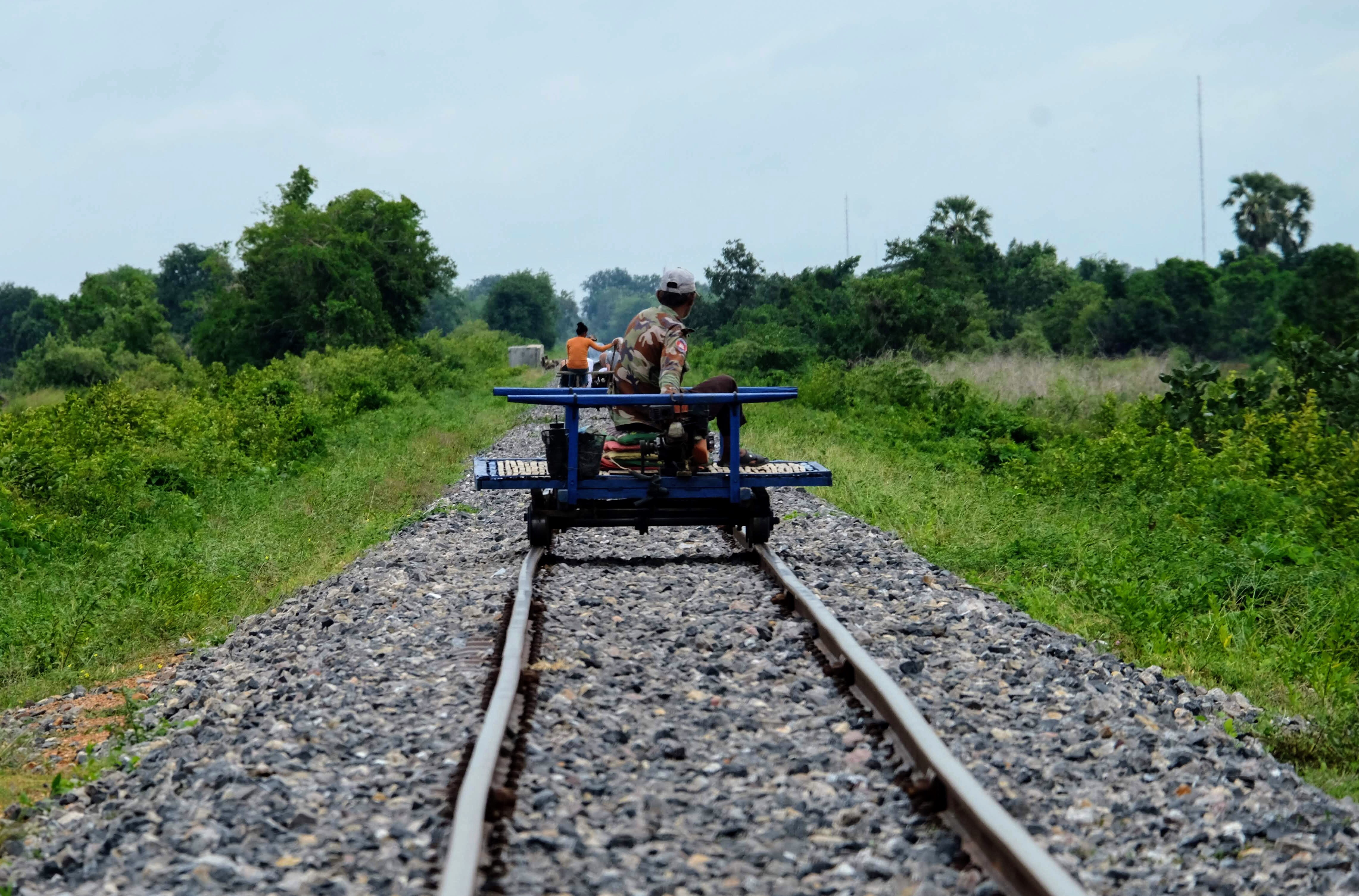 Battambang’s bamboo train, Cambodia 