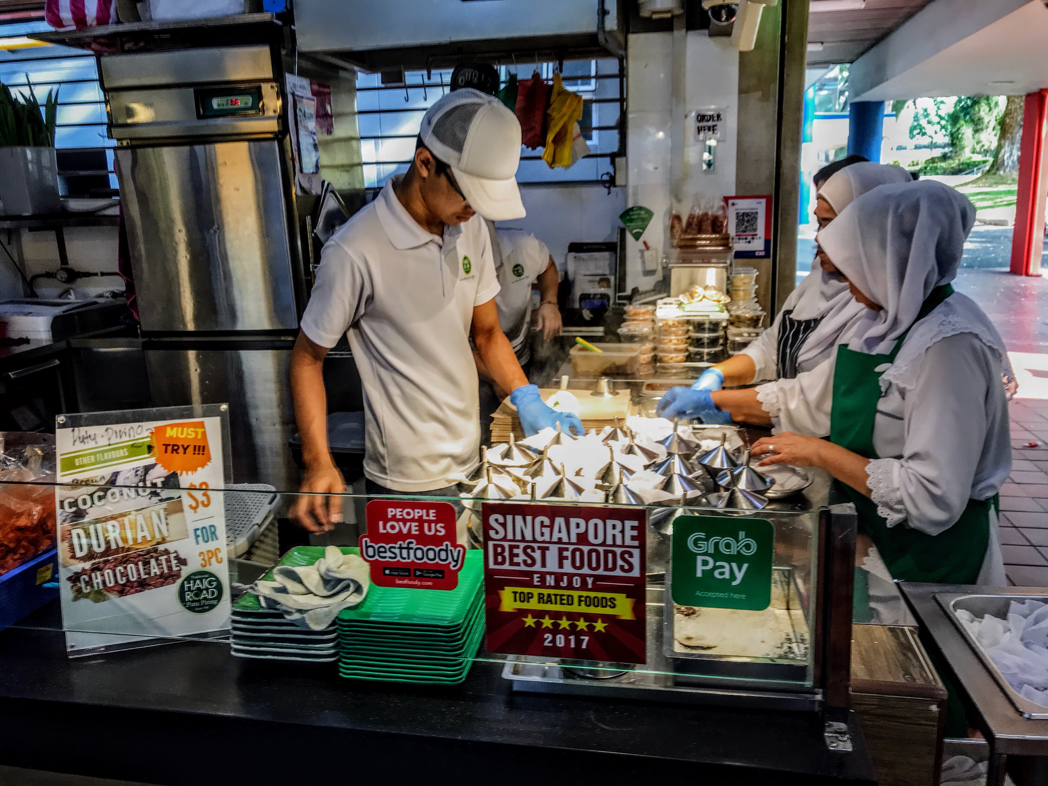 Putu piring stall, Haig Road, Singapore 