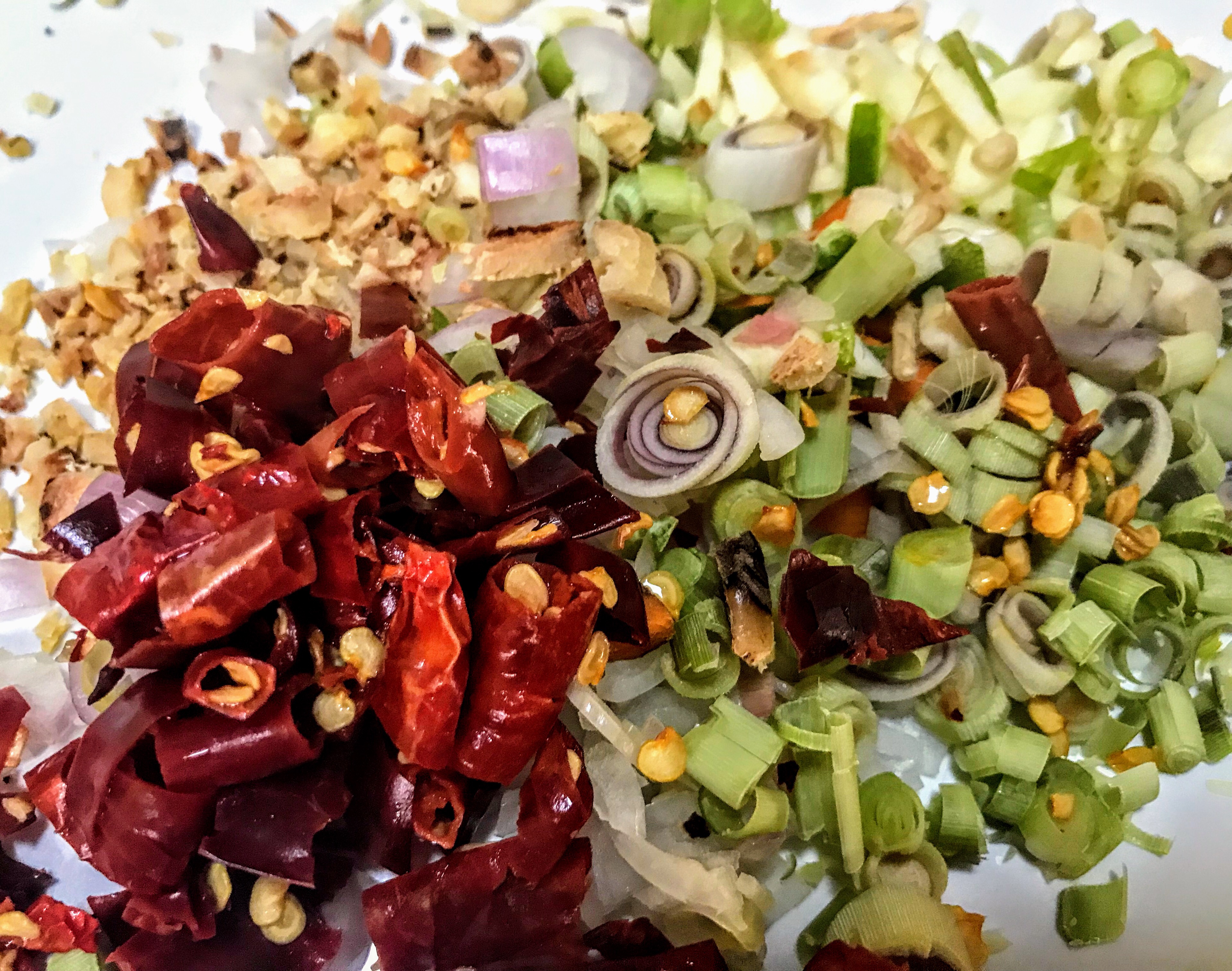 Red curry ingredients, Koh Chang, Thailand 