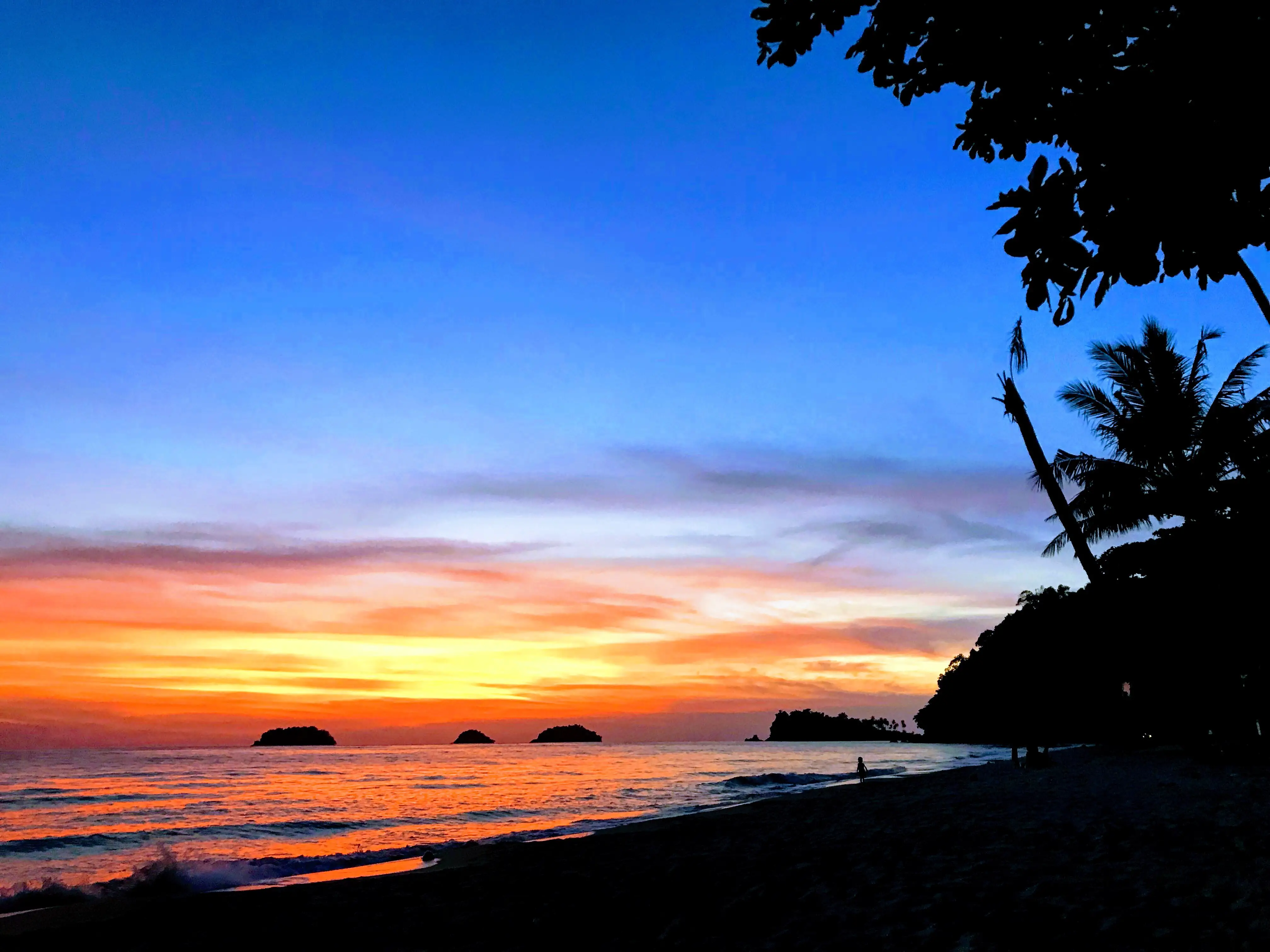 Sunset on Lonely Beach in Koh Chang, Thailand