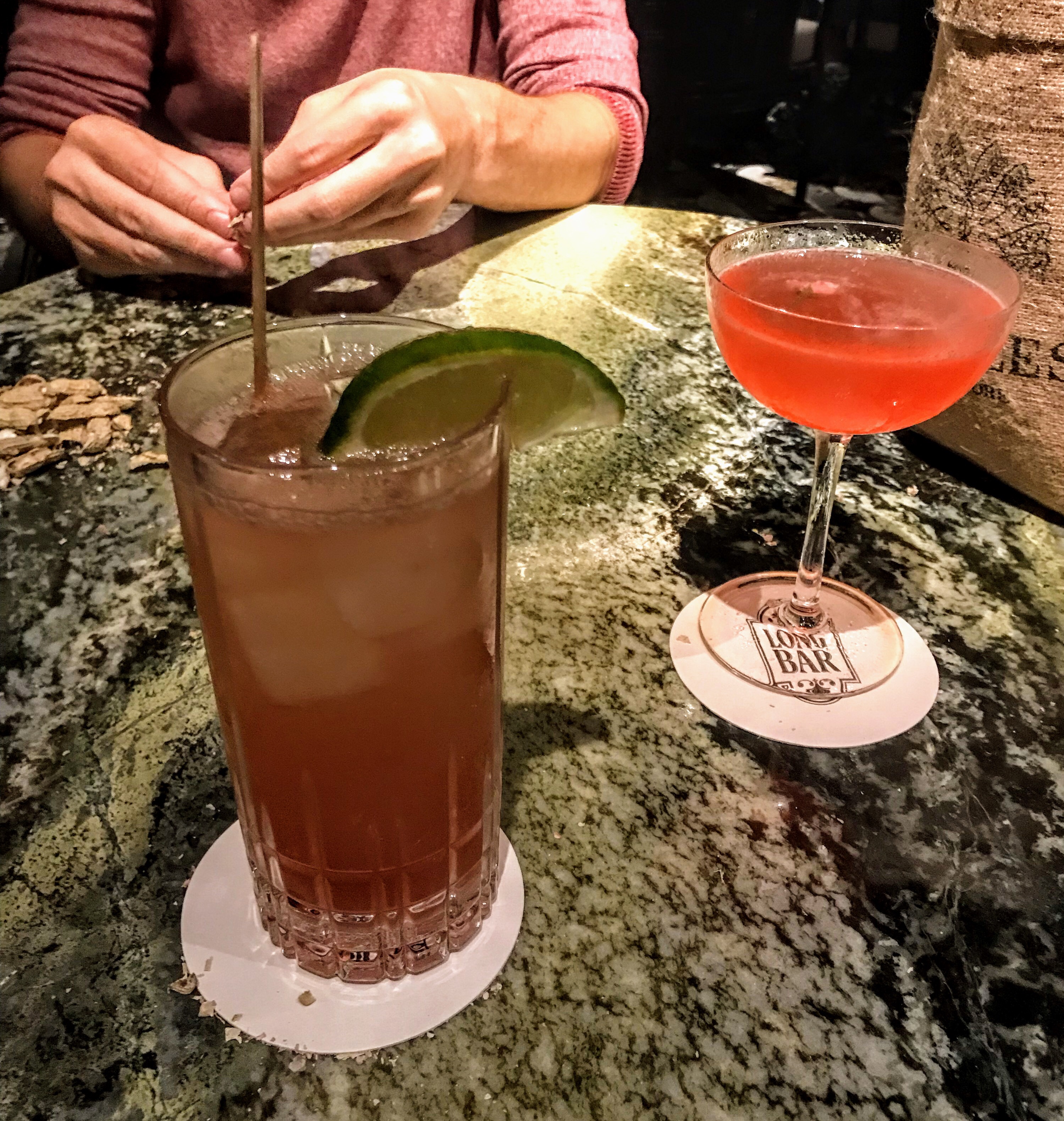 Raffles 1915 Gin Sling and Sakura Sling 