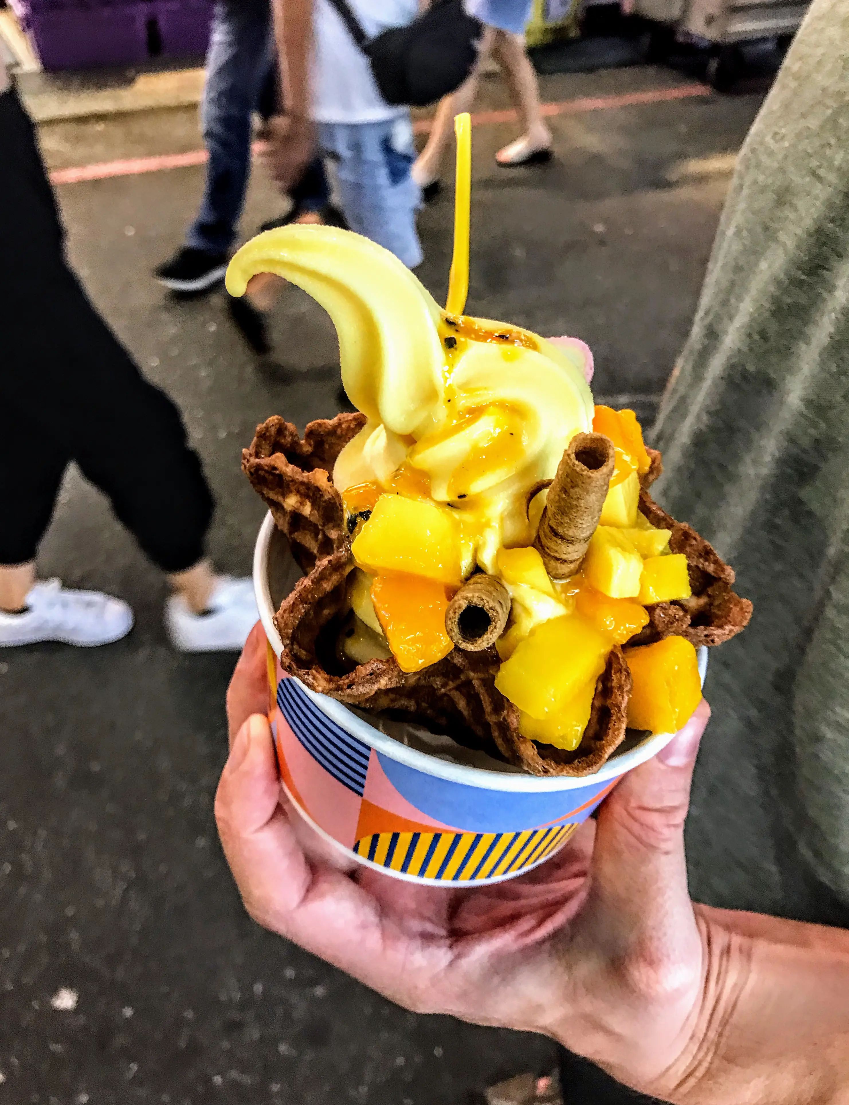 Mango ice cream, Shilin night market, Taipei, Taiwan