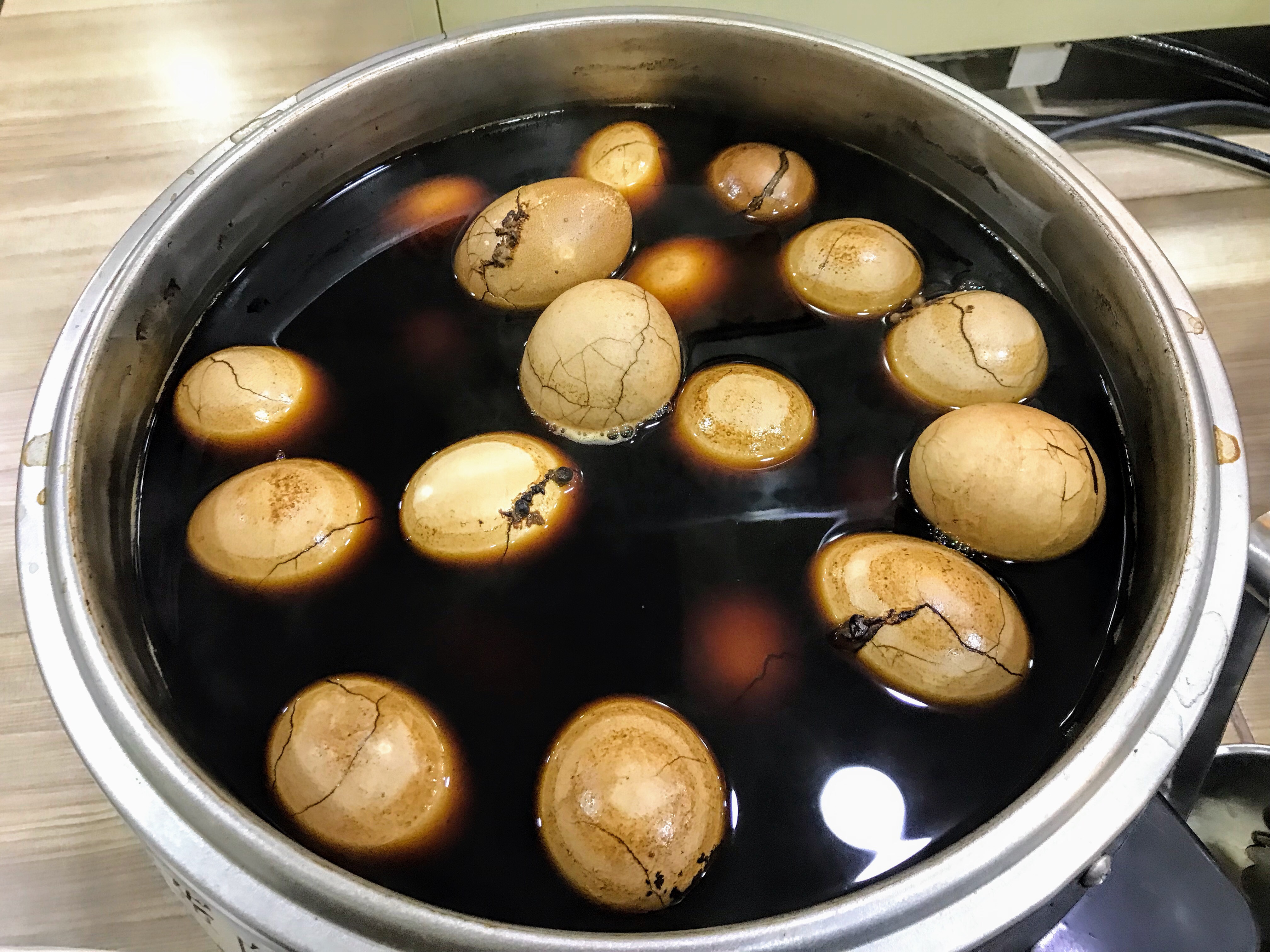 Tea eggs at 7-Eleven, Taipei, Taiwan