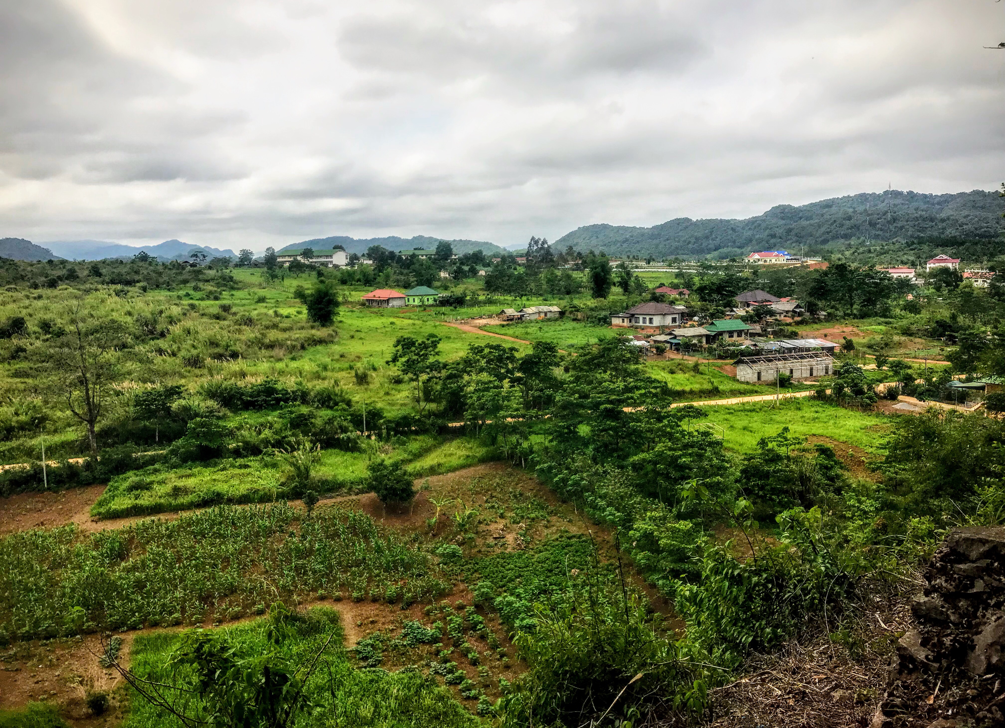 The view from the Vieng Xai caves, Laos