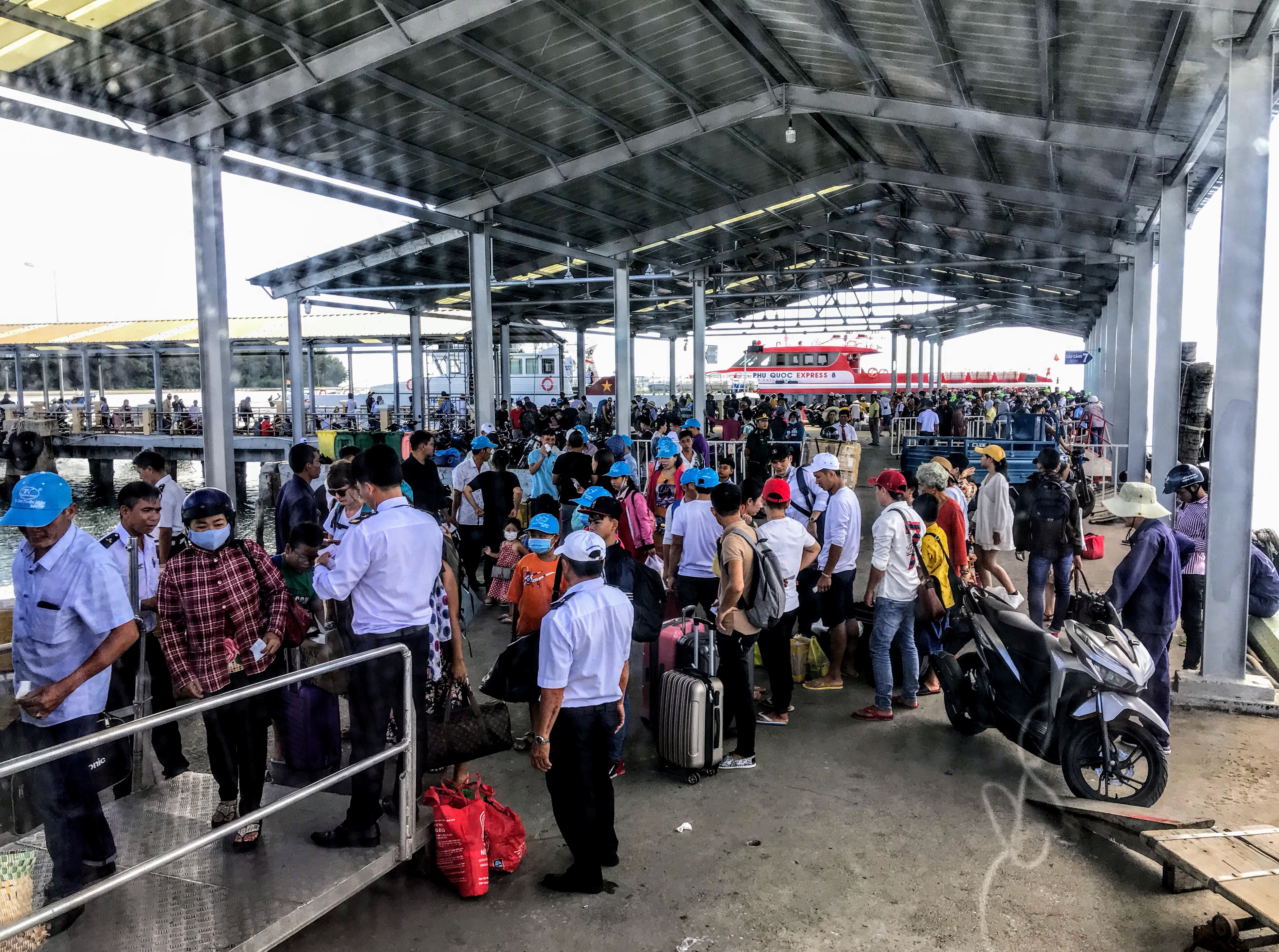 Ferry port at Phu Quoc, Vietnam 