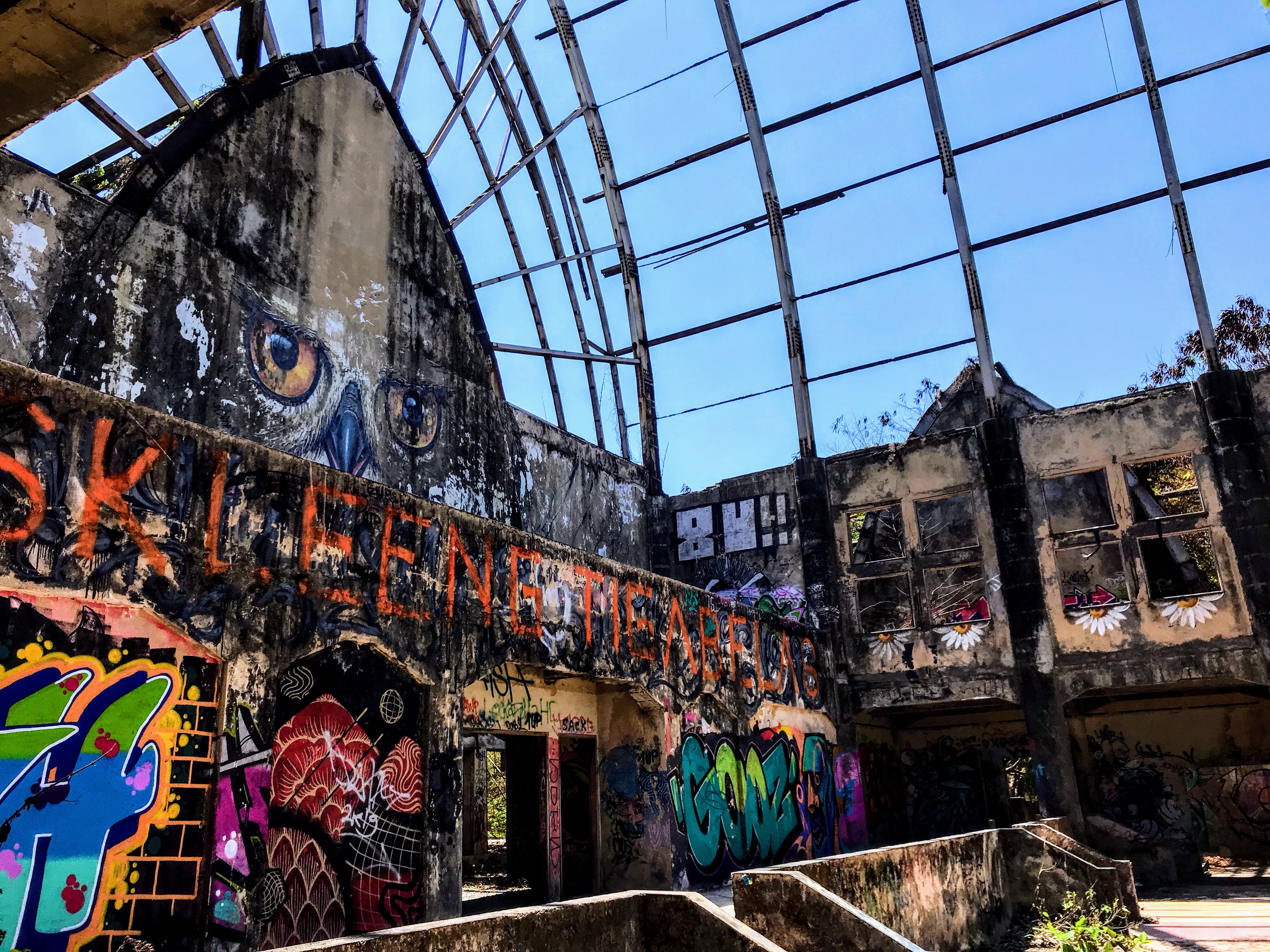 Owl mural at Taman Festival theme park, Bali