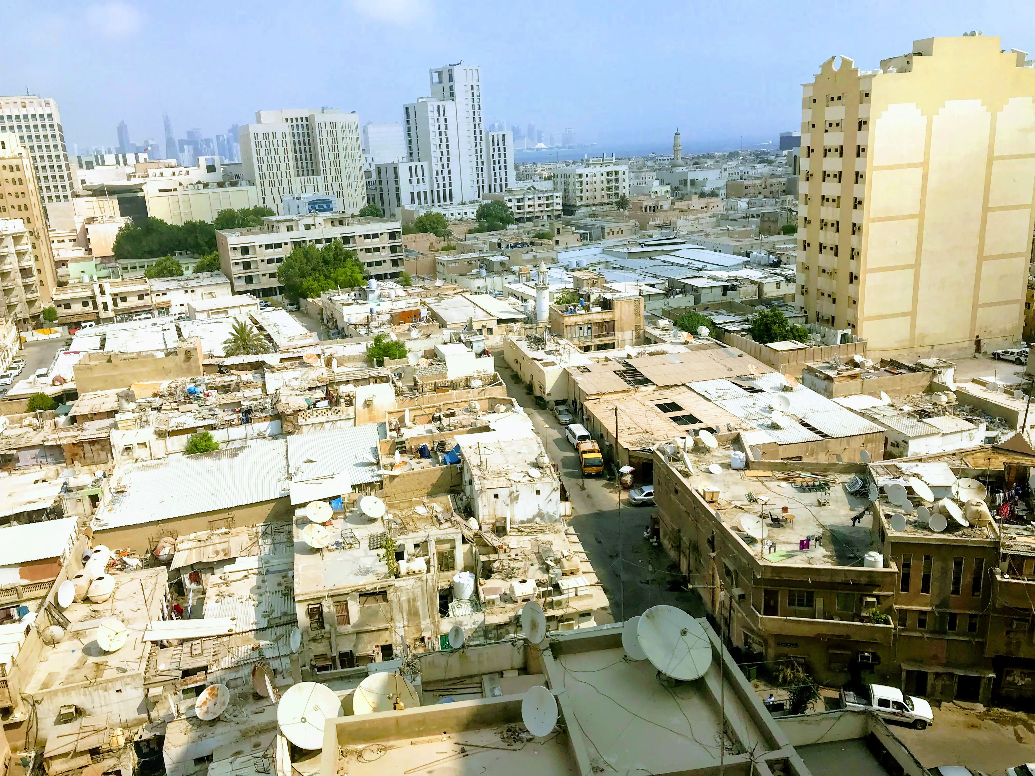 The rooftops of Doha, Qatar