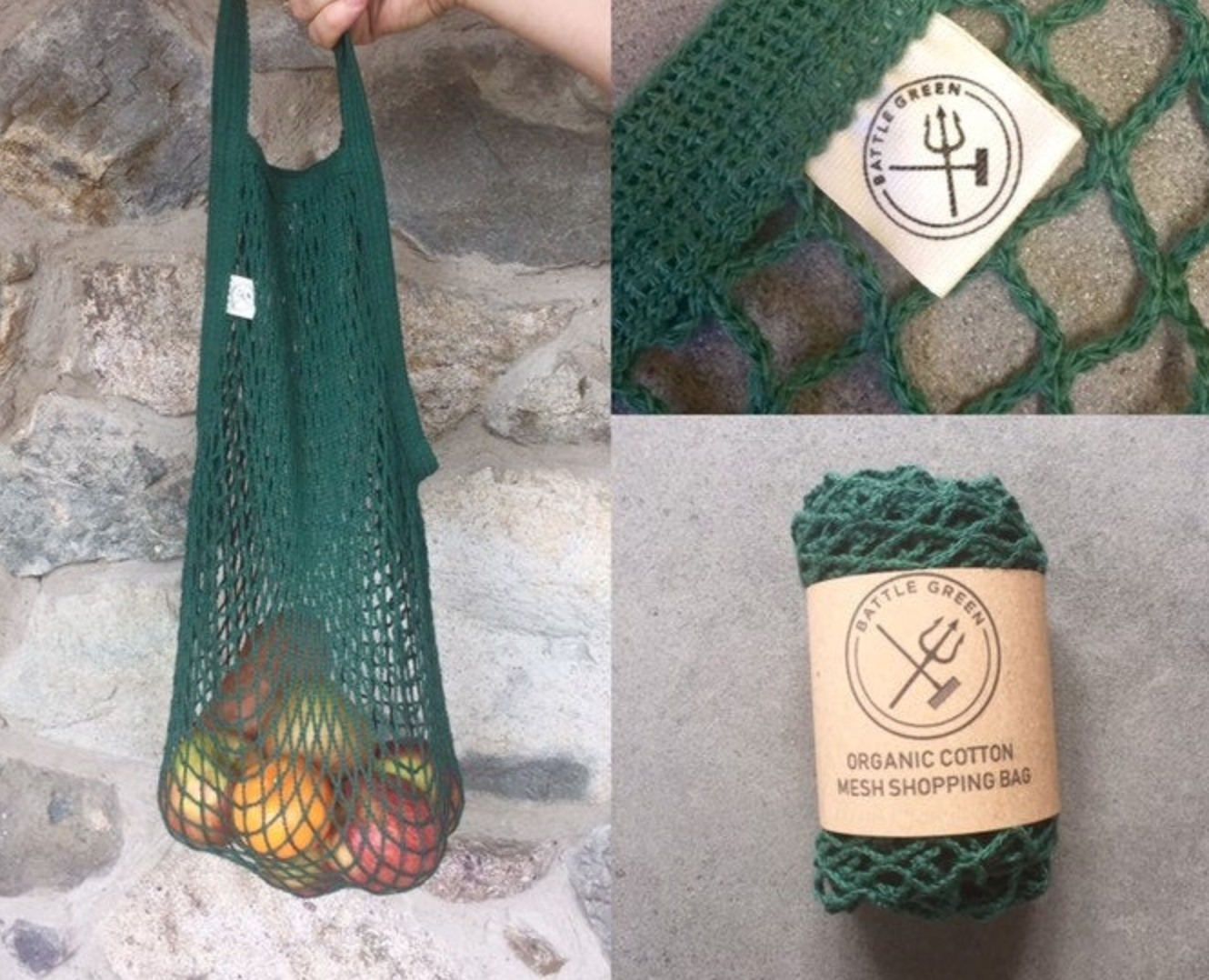 Green string bag, BattleGreenBox