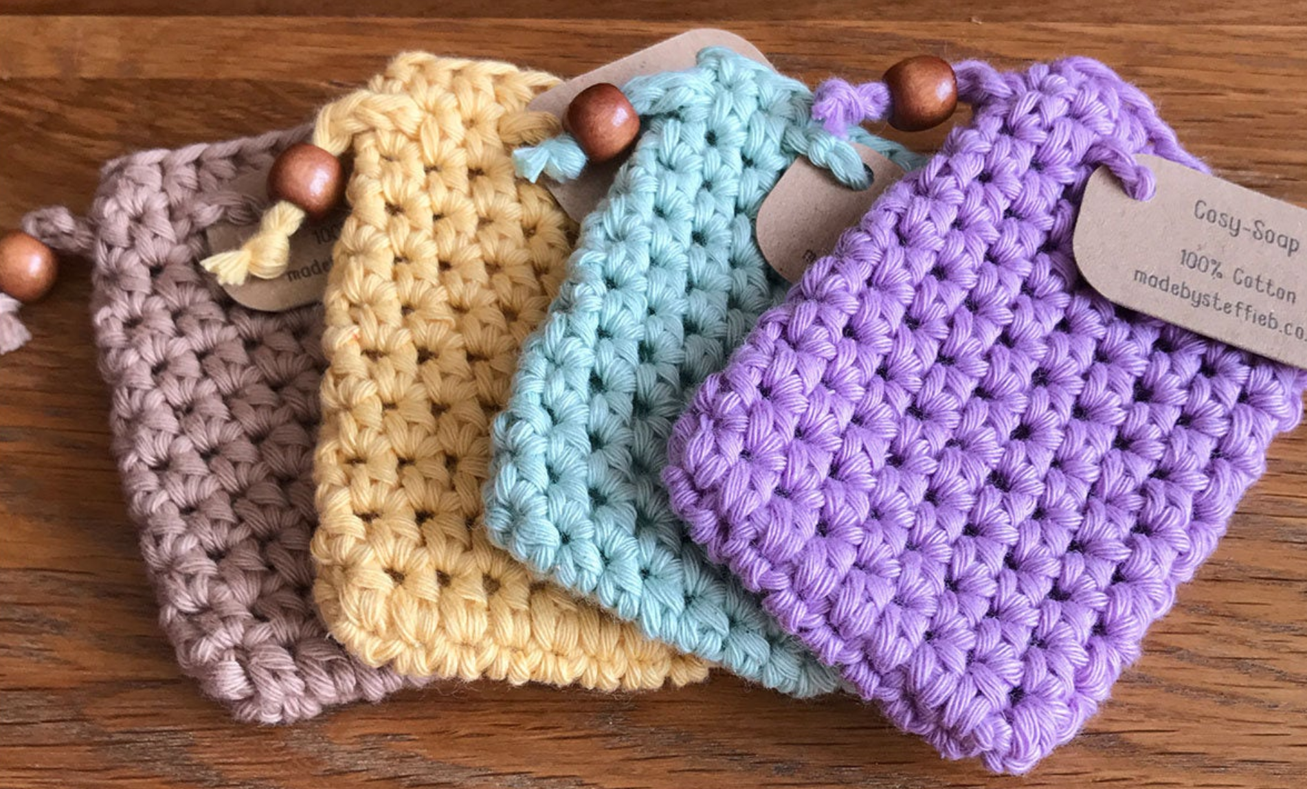 Crocheted soap savers, MadeBySteffieB
