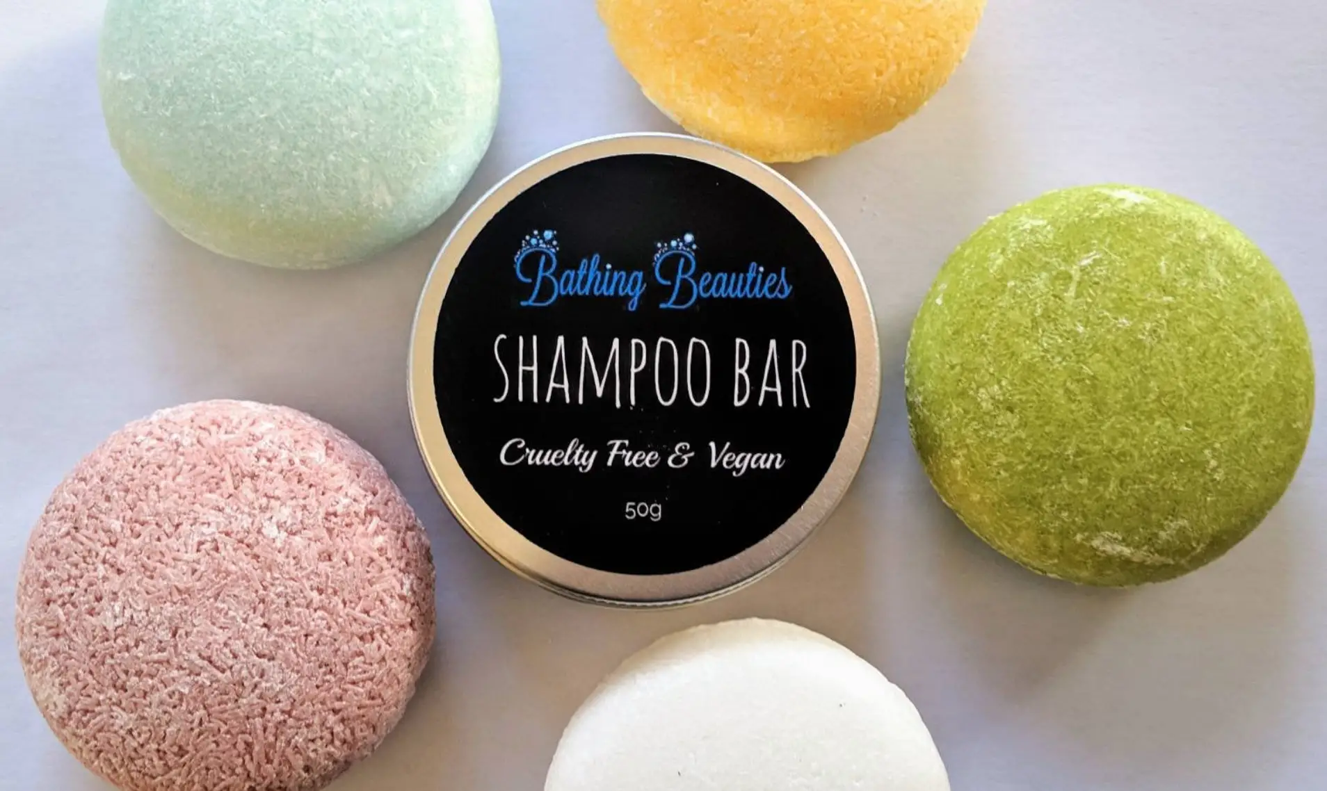 Shampoo bars from BathingBeautiesUK