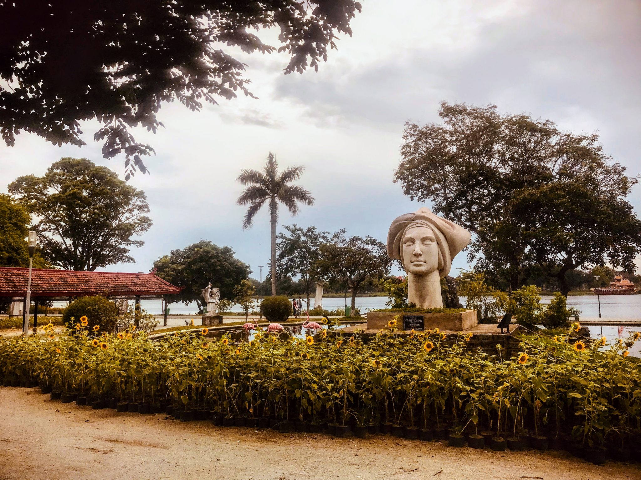 Garden next to Perfume River, Hue, Vietnam