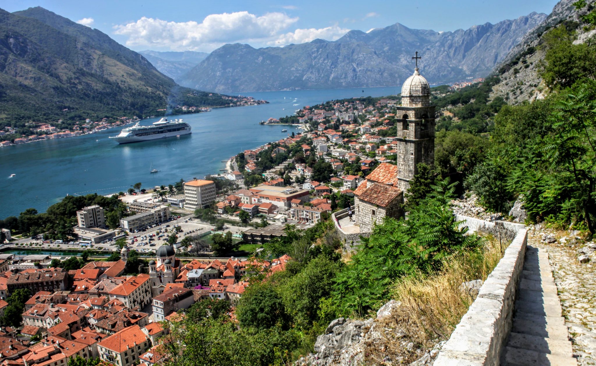 Cruise ship in Kotor, Montenegro